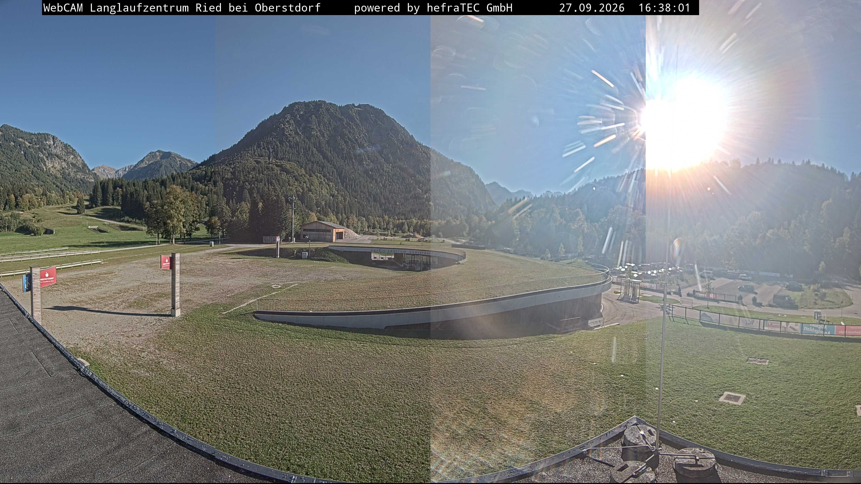 Archiv Foto Webcam Oberstdorf: Blick ins Langlaufstadion