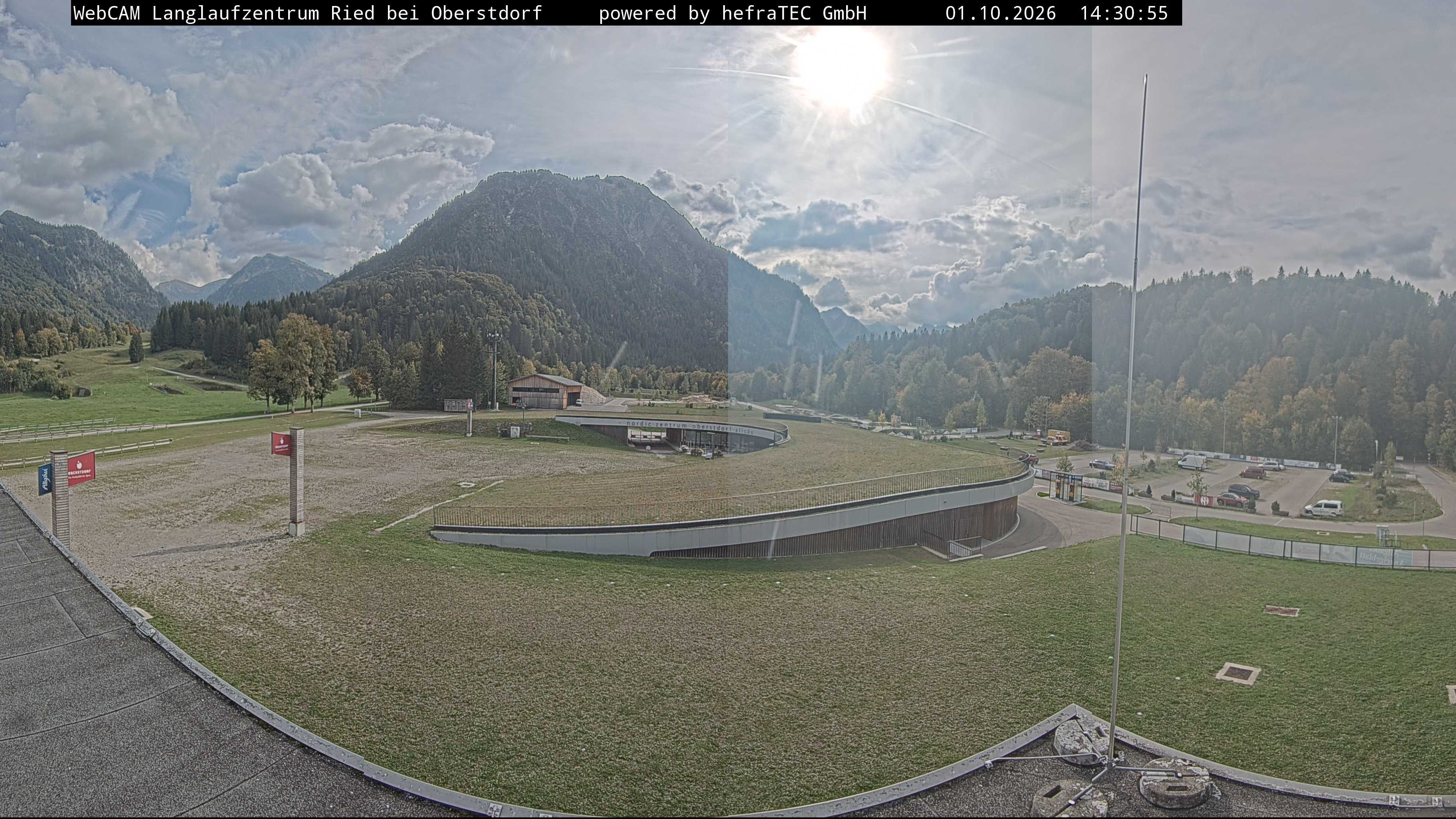 Archiv Foto Webcam Oberstdorf: Blick ins Langlaufstadion
