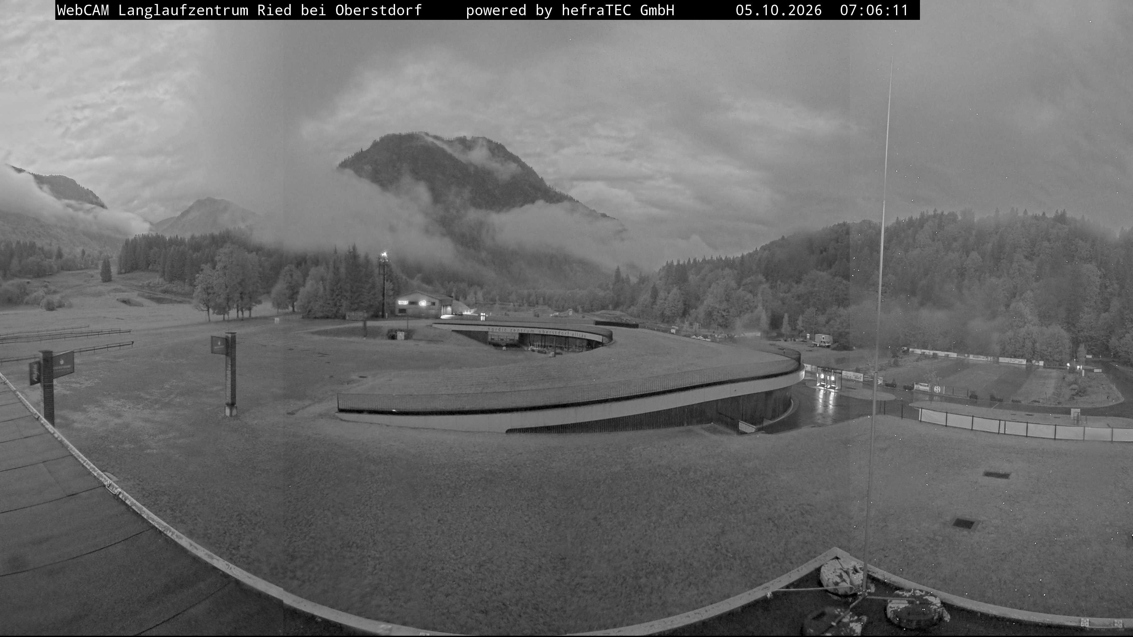 Archiv Foto Webcam Oberstdorf: Blick ins Langlaufstadion
