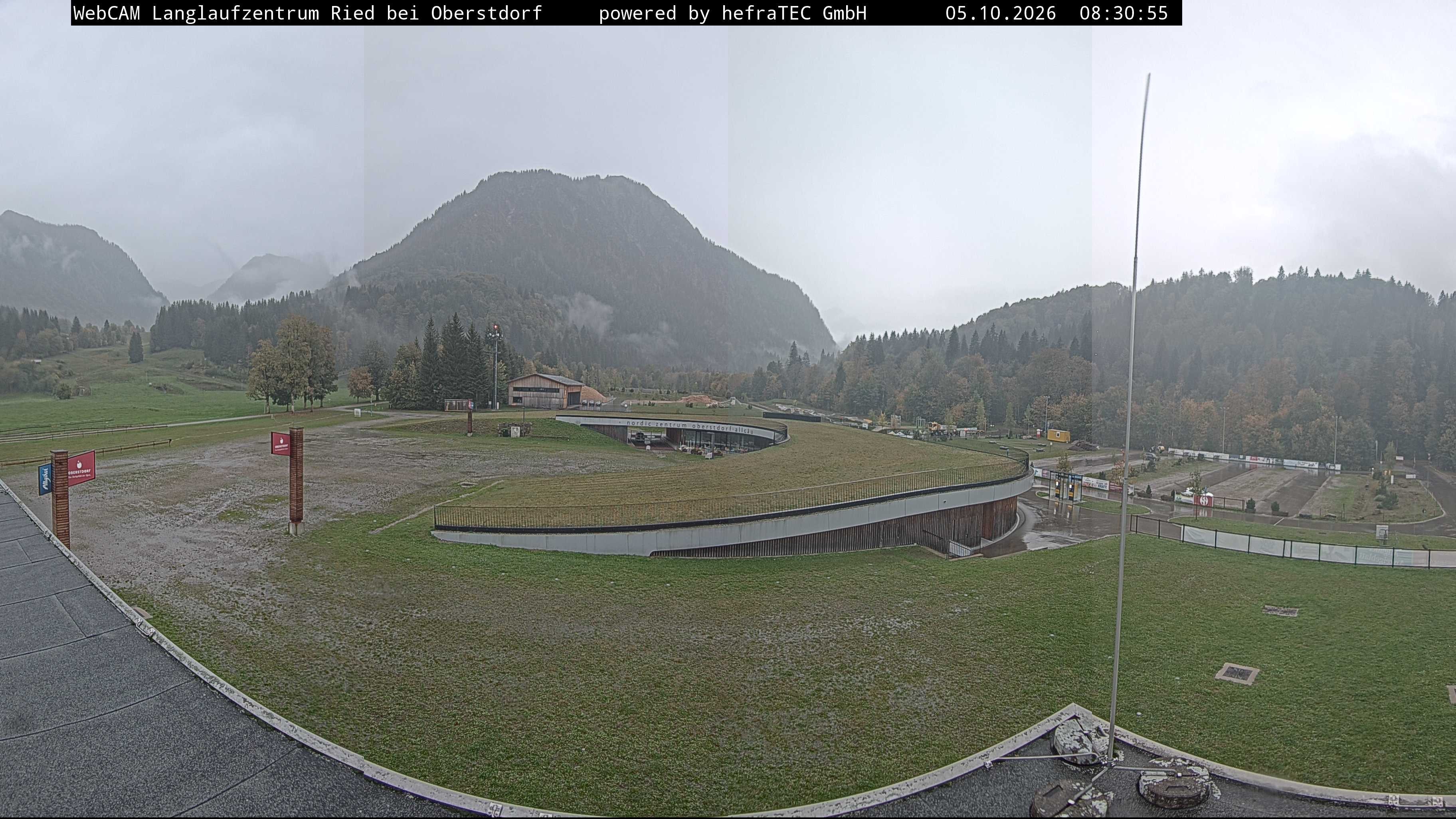 Archiv Foto Webcam Oberstdorf: Blick ins Langlaufstadion