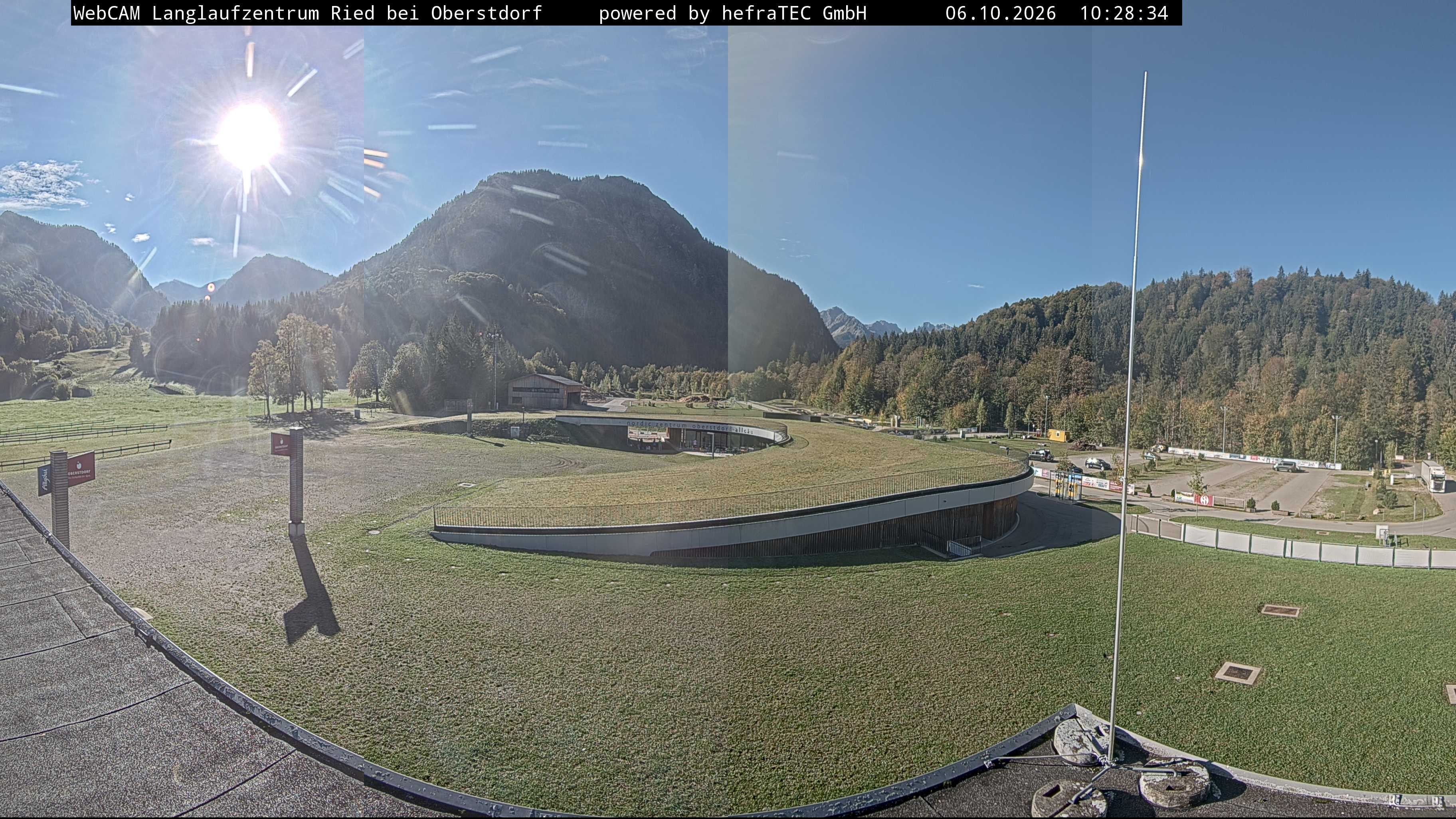 Archiv Foto Webcam Oberstdorf: Blick ins Langlaufstadion