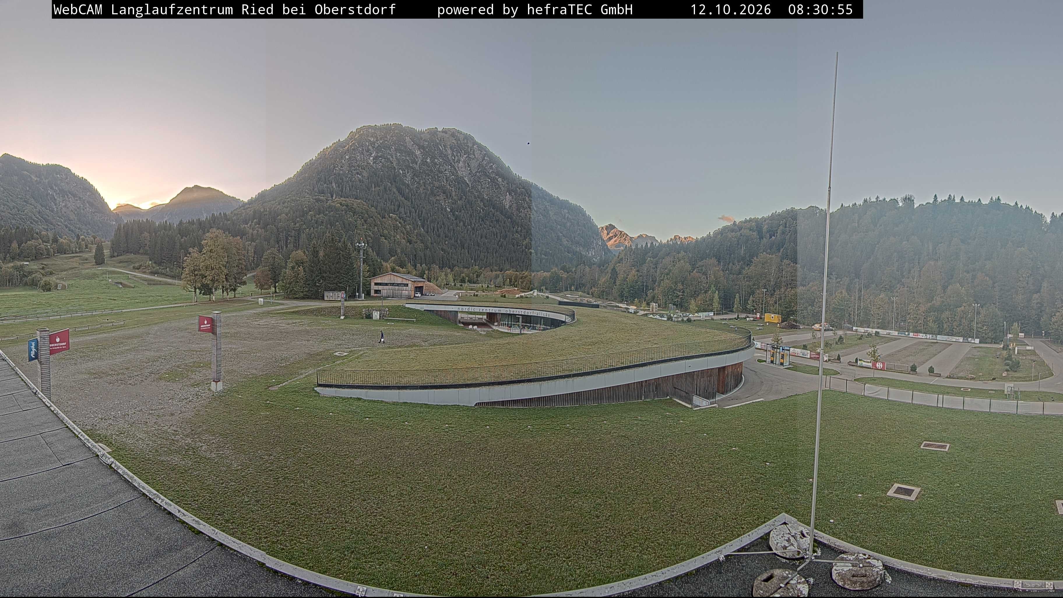 Archiv Foto Webcam Oberstdorf: Blick ins Langlaufstadion