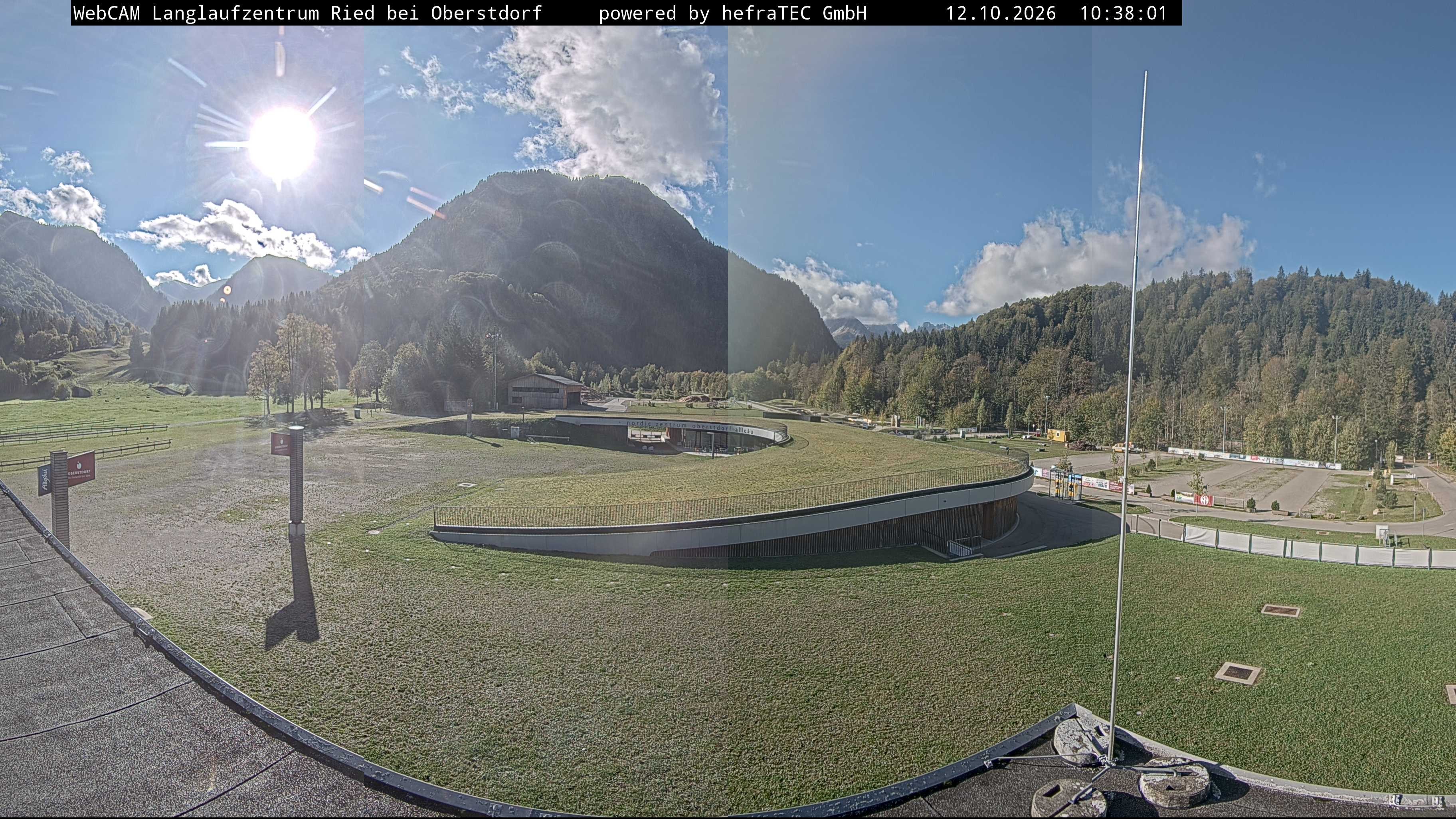 Archiv Foto Webcam Oberstdorf: Blick ins Langlaufstadion