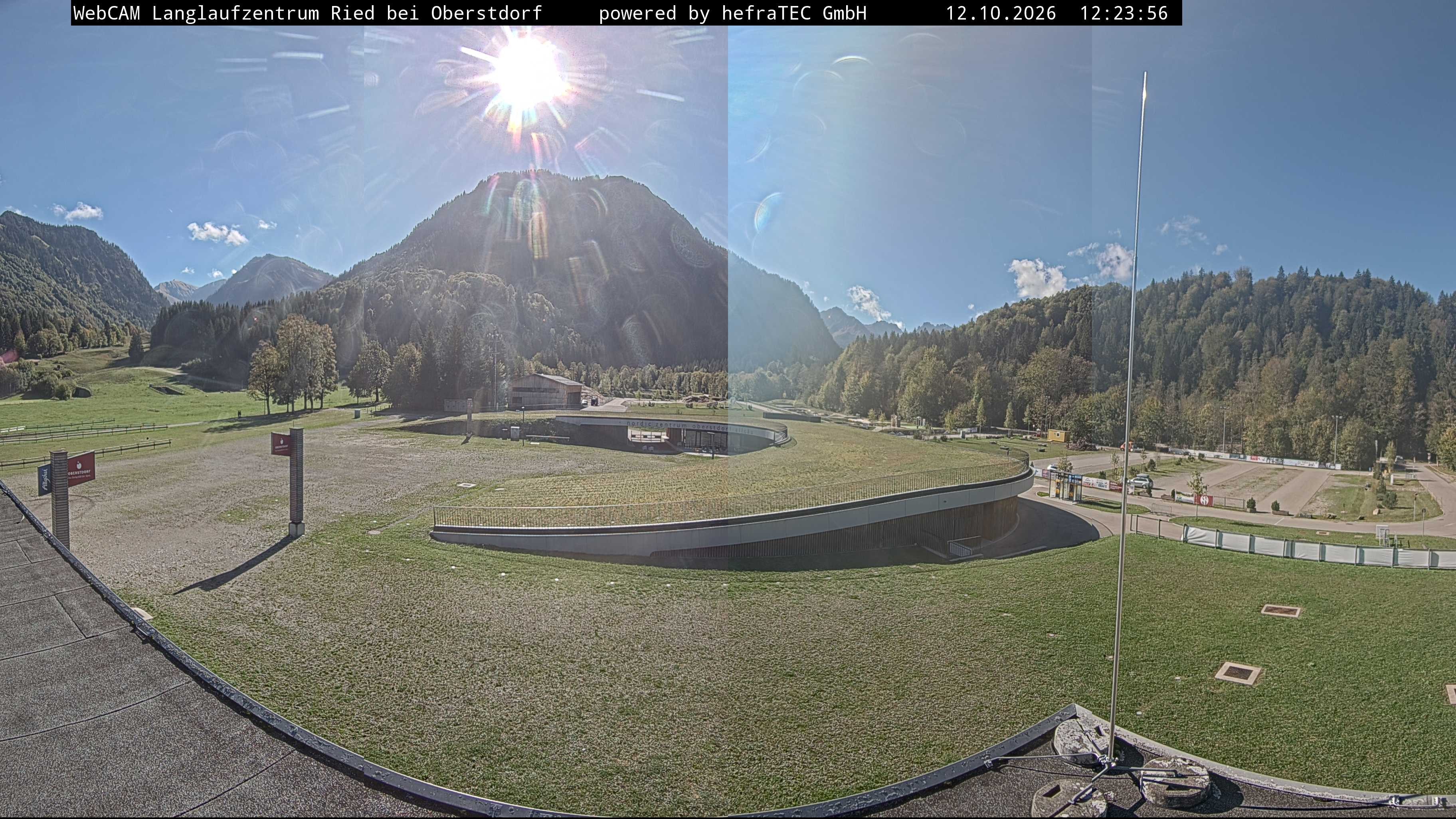 Archiv Foto Webcam Oberstdorf: Blick ins Langlaufstadion