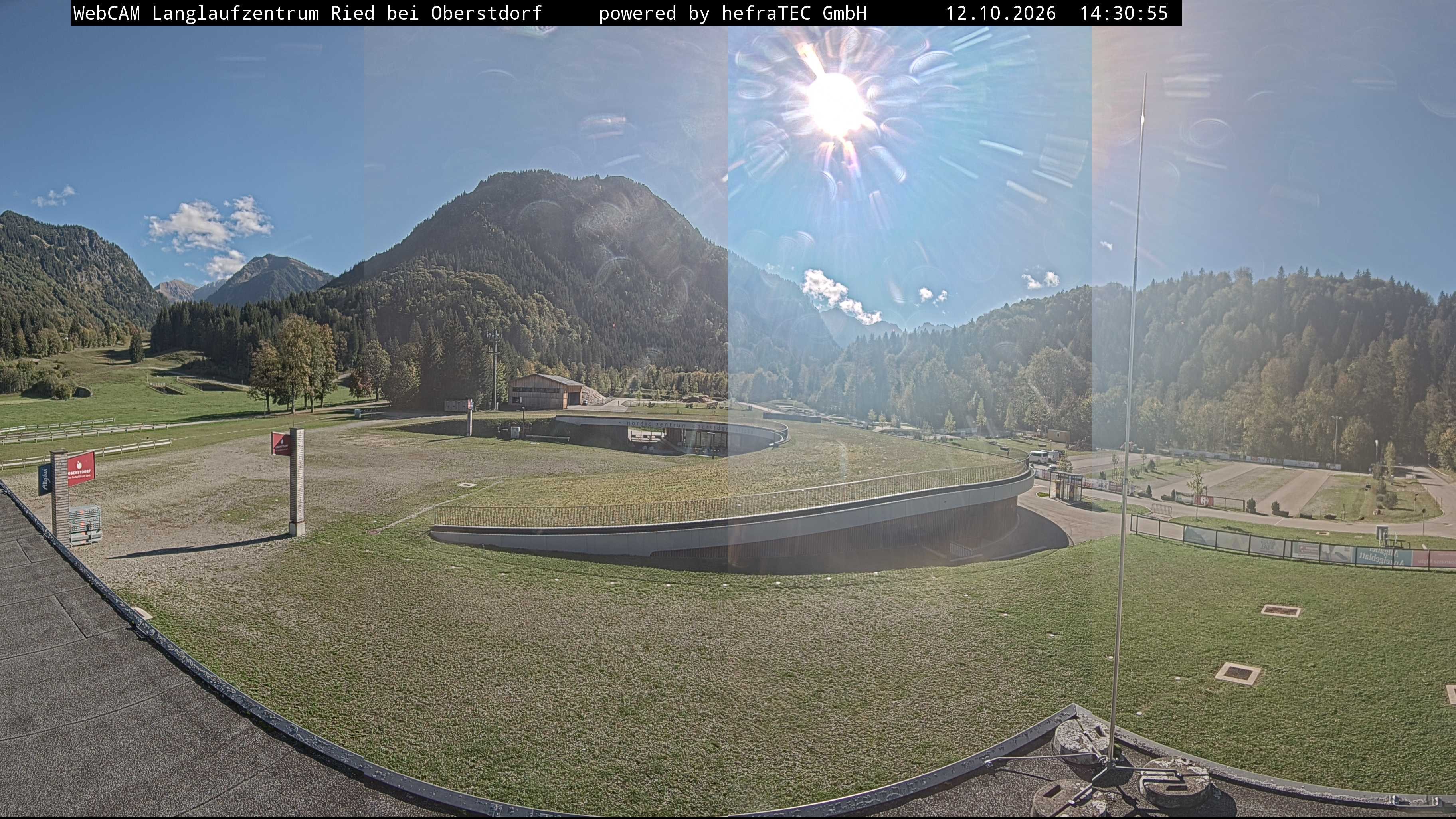 Archiv Foto Webcam Oberstdorf: Blick ins Langlaufstadion