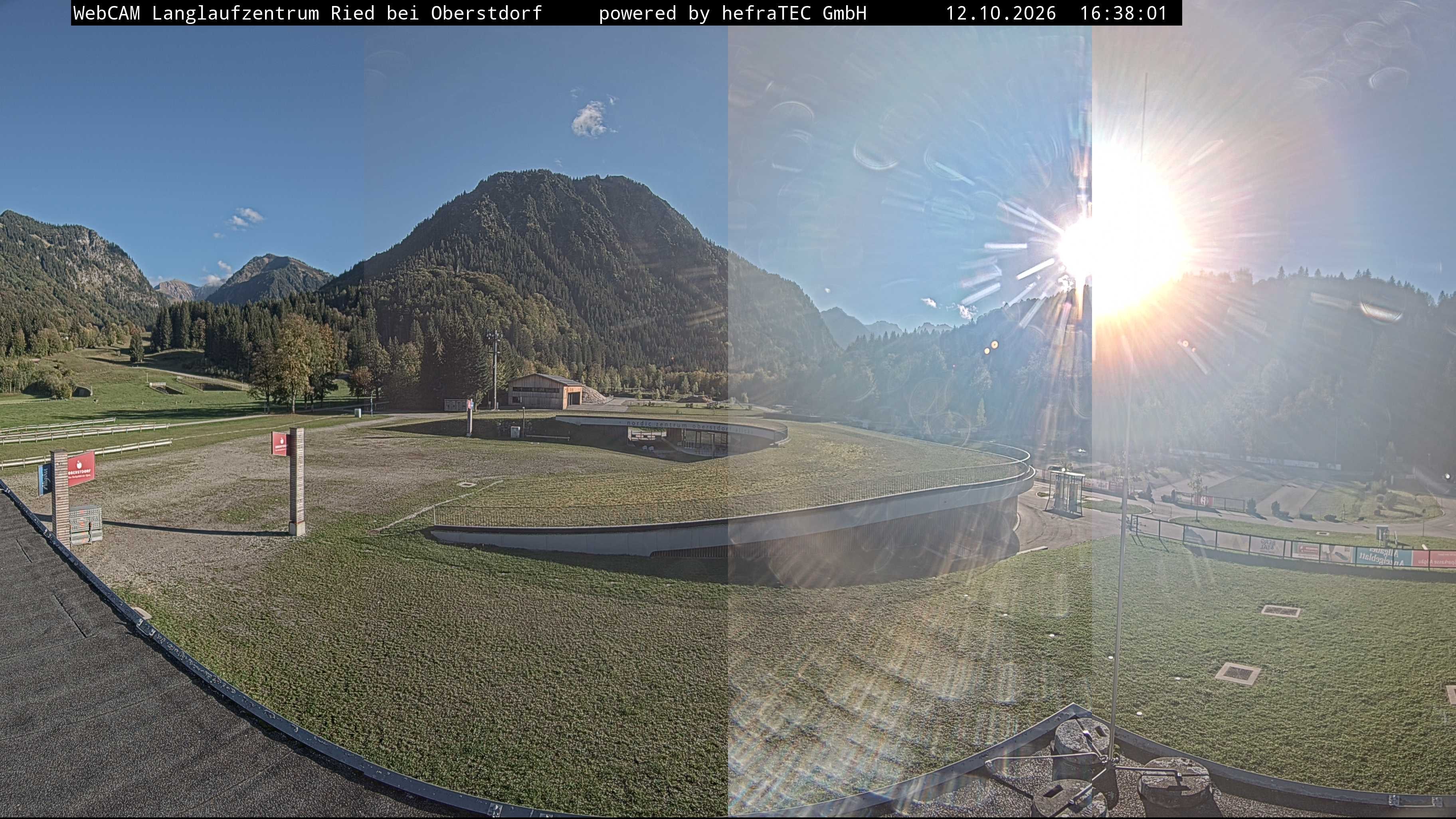 Archiv Foto Webcam Oberstdorf: Blick ins Langlaufstadion