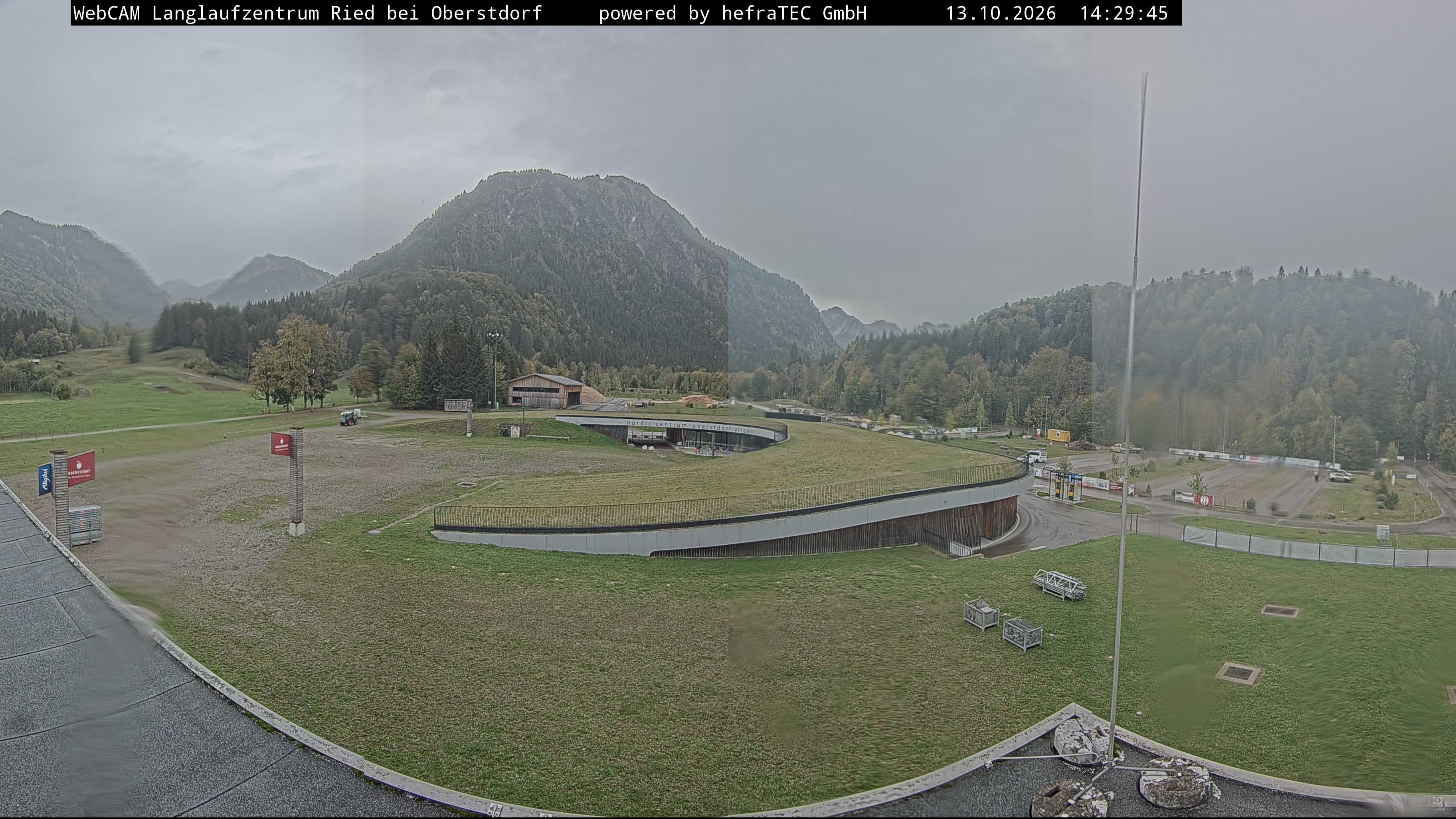 Archiv Foto Webcam Oberstdorf: Blick ins Langlaufstadion