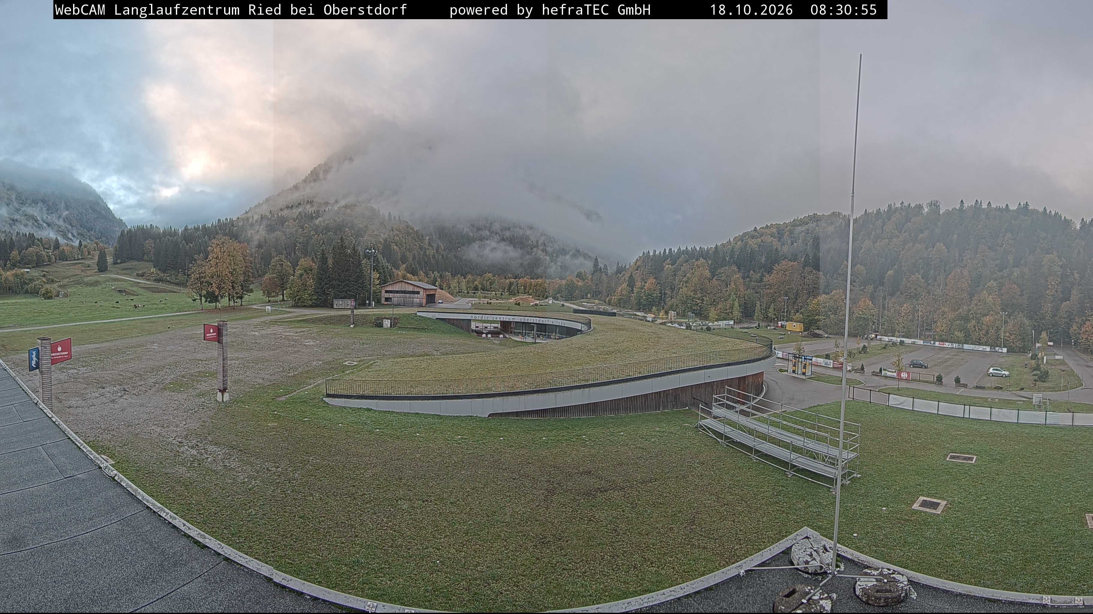 Archiv Foto Webcam Oberstdorf: Blick ins Langlaufstadion