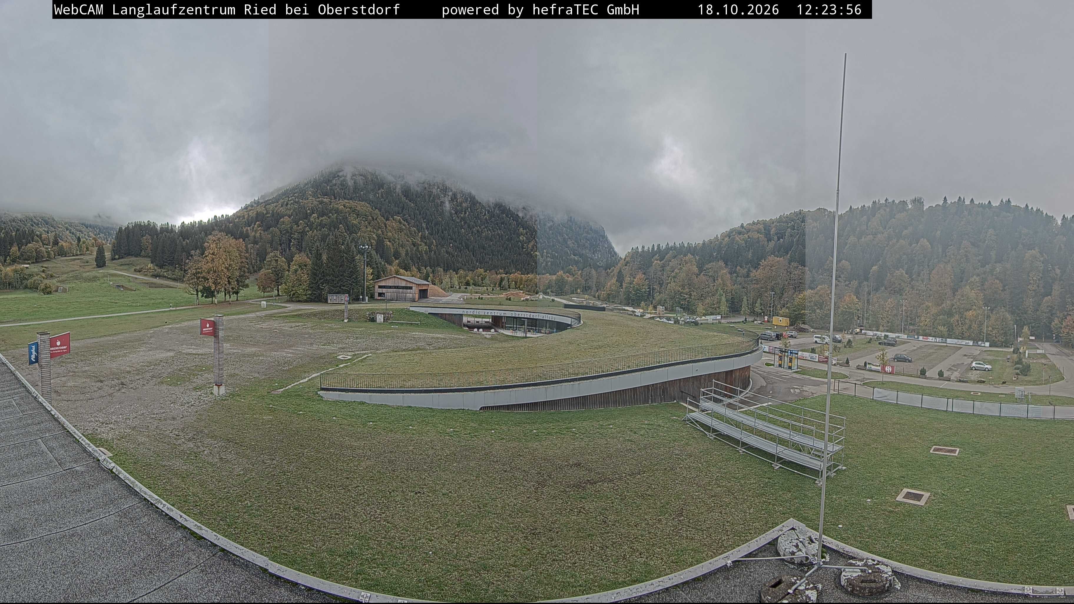 Archiv Foto Webcam Oberstdorf: Blick ins Langlaufstadion