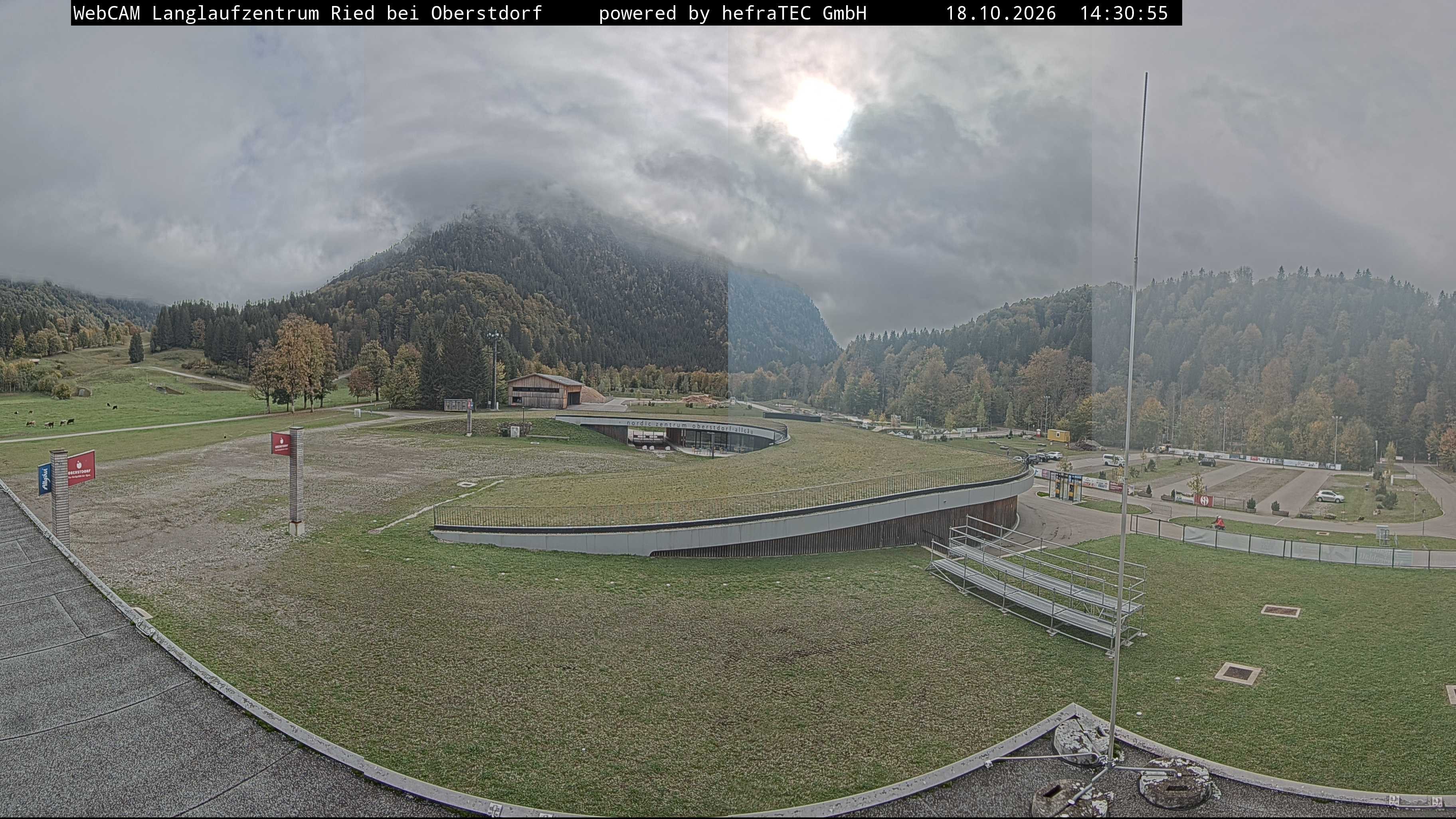Archiv Foto Webcam Oberstdorf: Blick ins Langlaufstadion