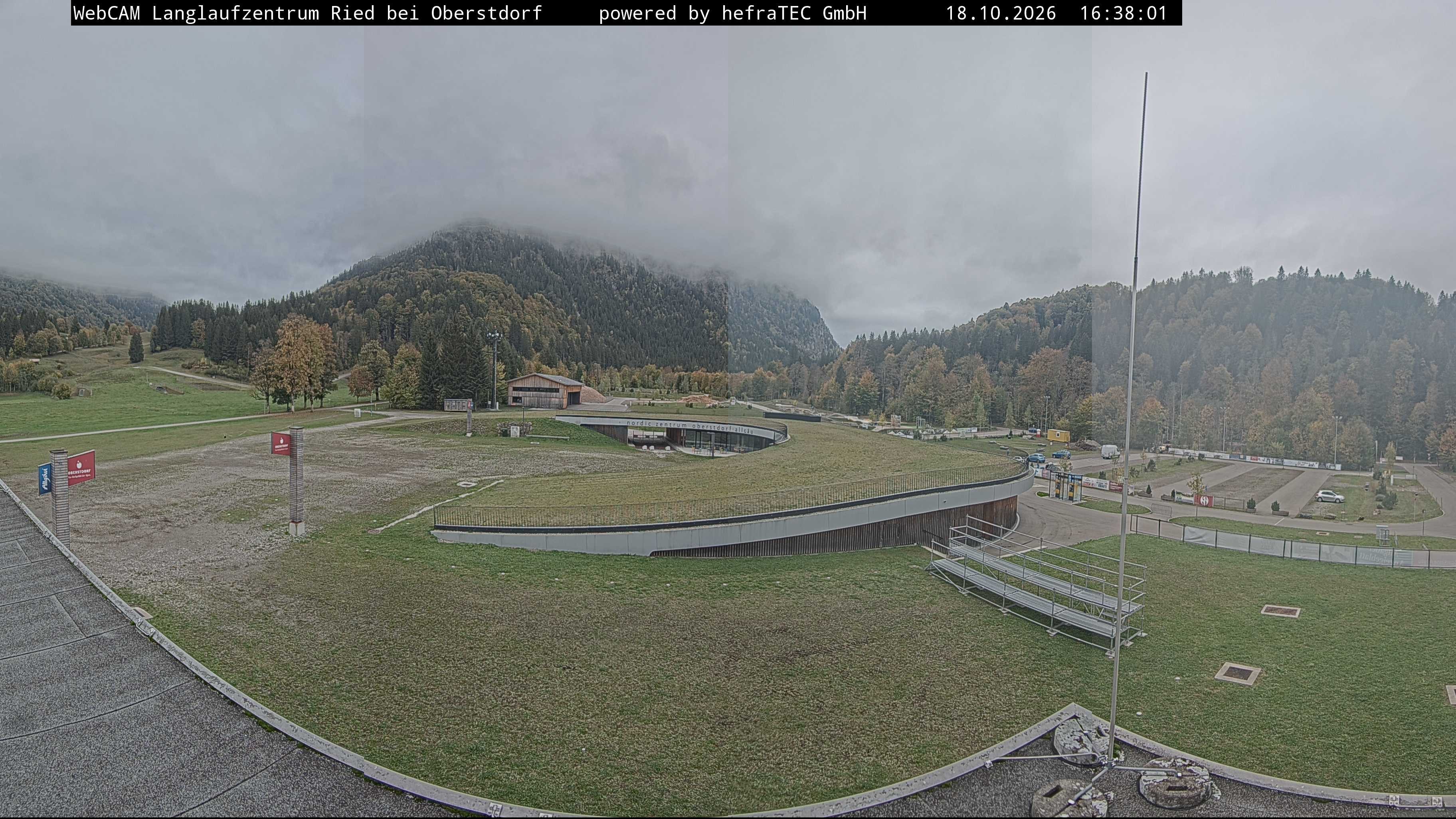 Archiv Foto Webcam Oberstdorf: Blick ins Langlaufstadion