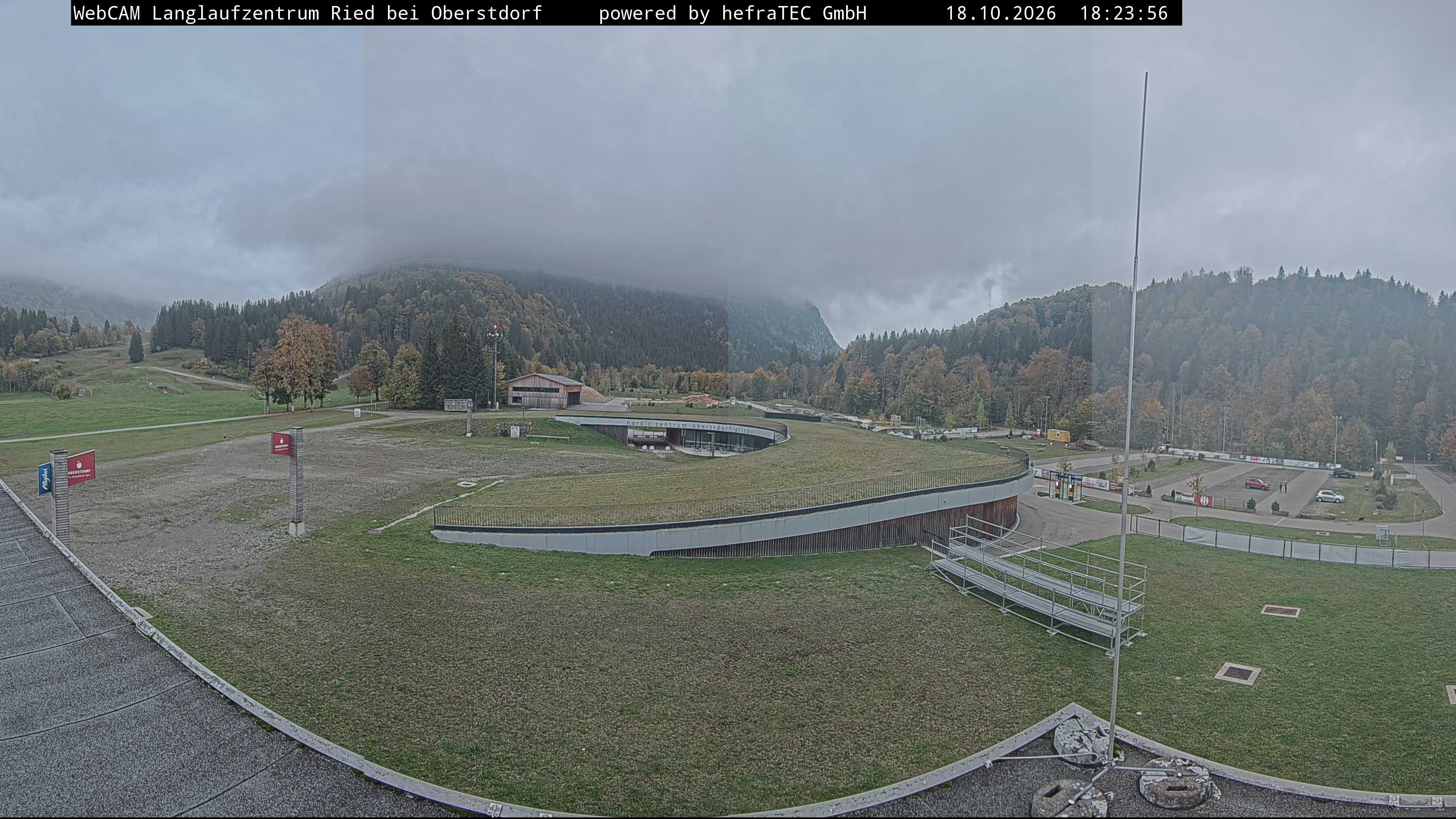 Archiv Foto Webcam Oberstdorf: Blick ins Langlaufstadion