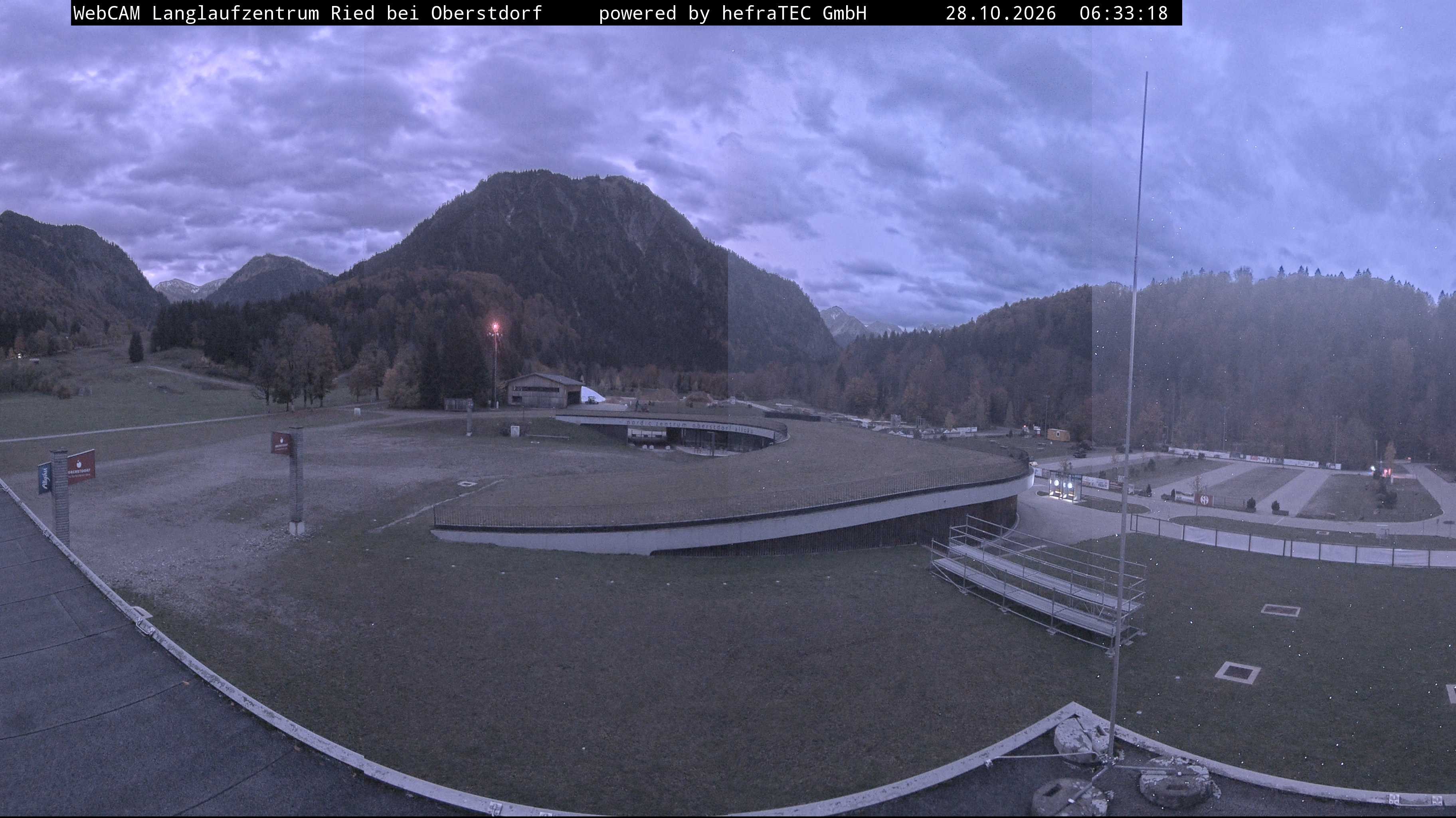 Archiv Foto Webcam Oberstdorf: Blick ins Langlaufstadion