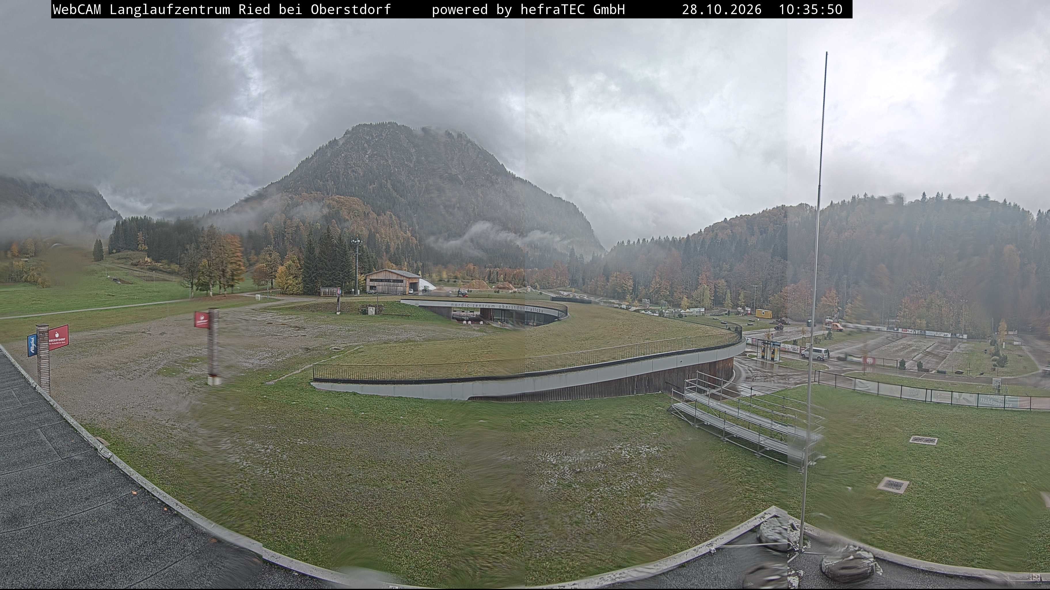 Archiv Foto Webcam Oberstdorf: Blick ins Langlaufstadion