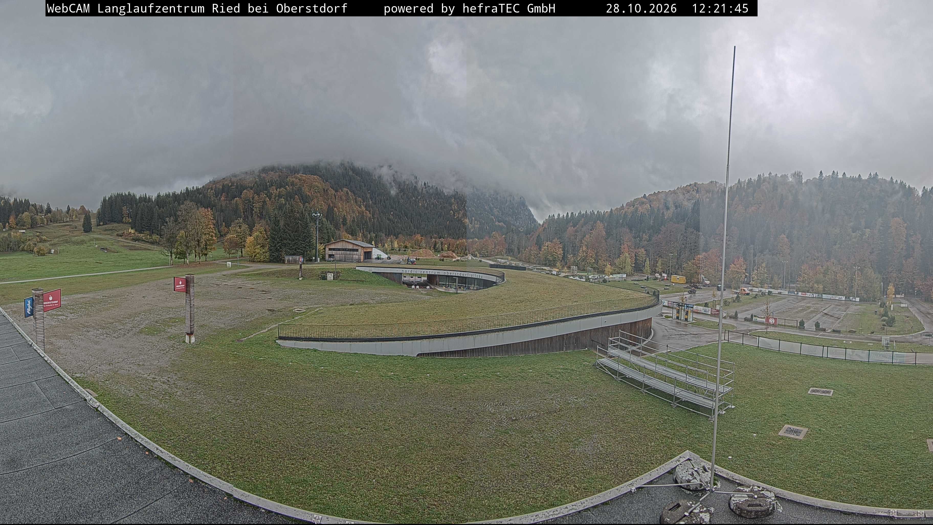 Archiv Foto Webcam Oberstdorf: Blick ins Langlaufstadion