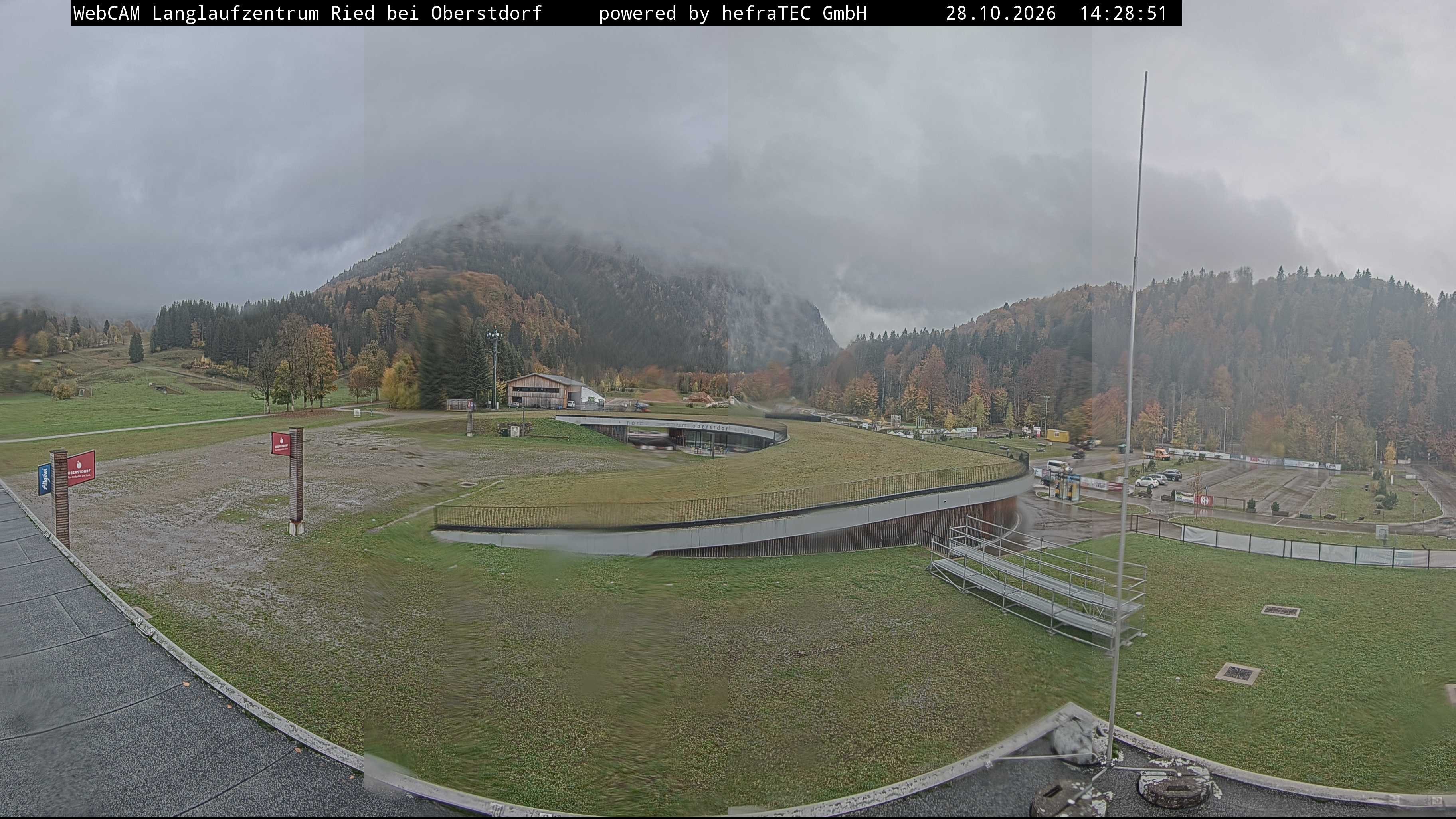 Archiv Foto Webcam Oberstdorf: Blick ins Langlaufstadion