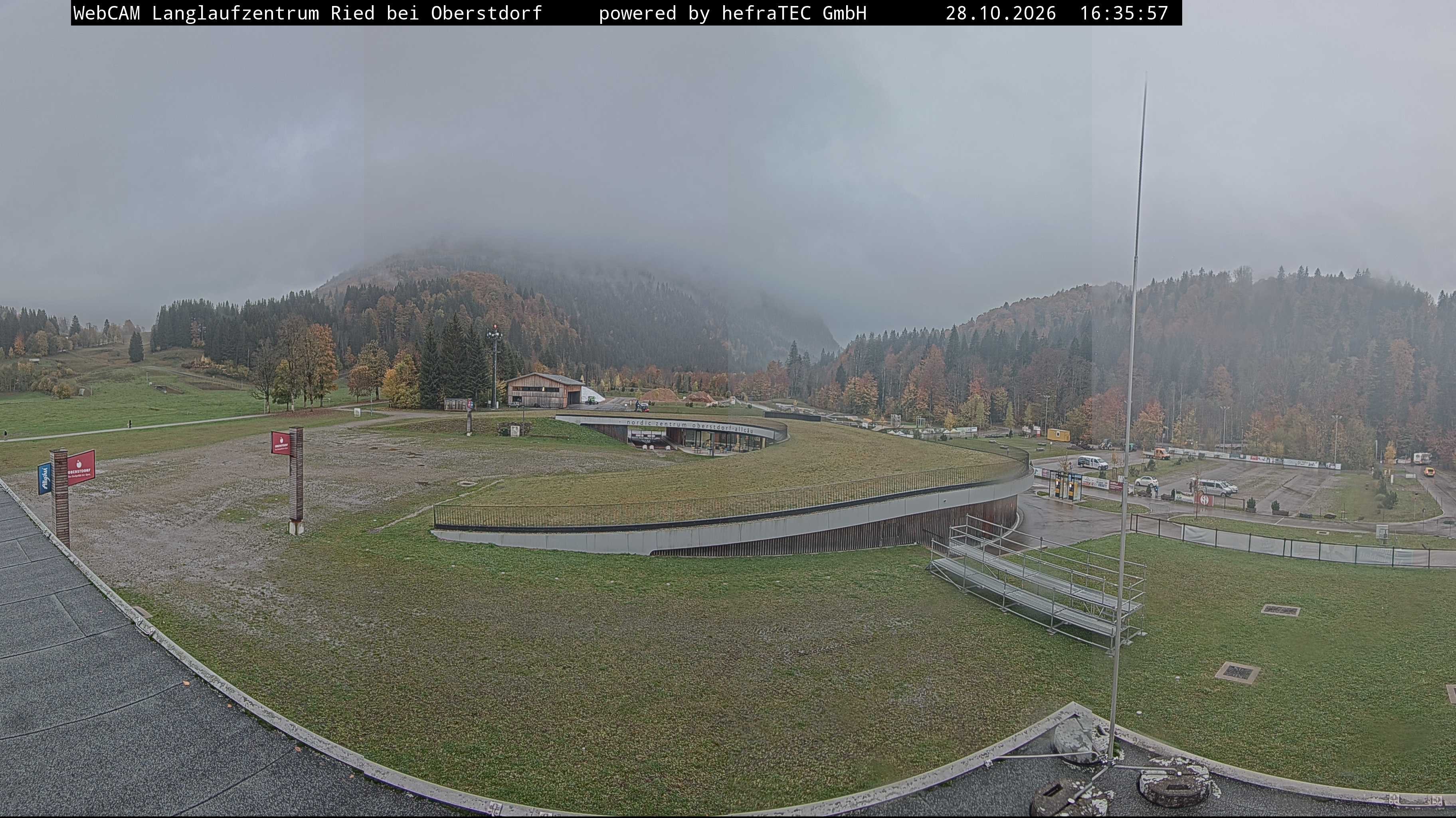 Archiv Foto Webcam Oberstdorf: Blick ins Langlaufstadion