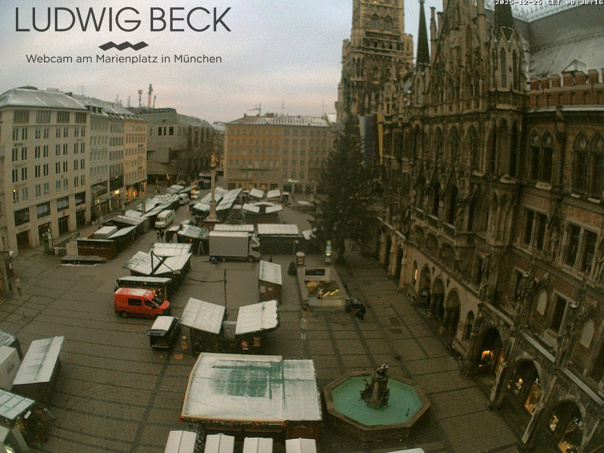 Archiv Foto Webcam am Marienplatz München