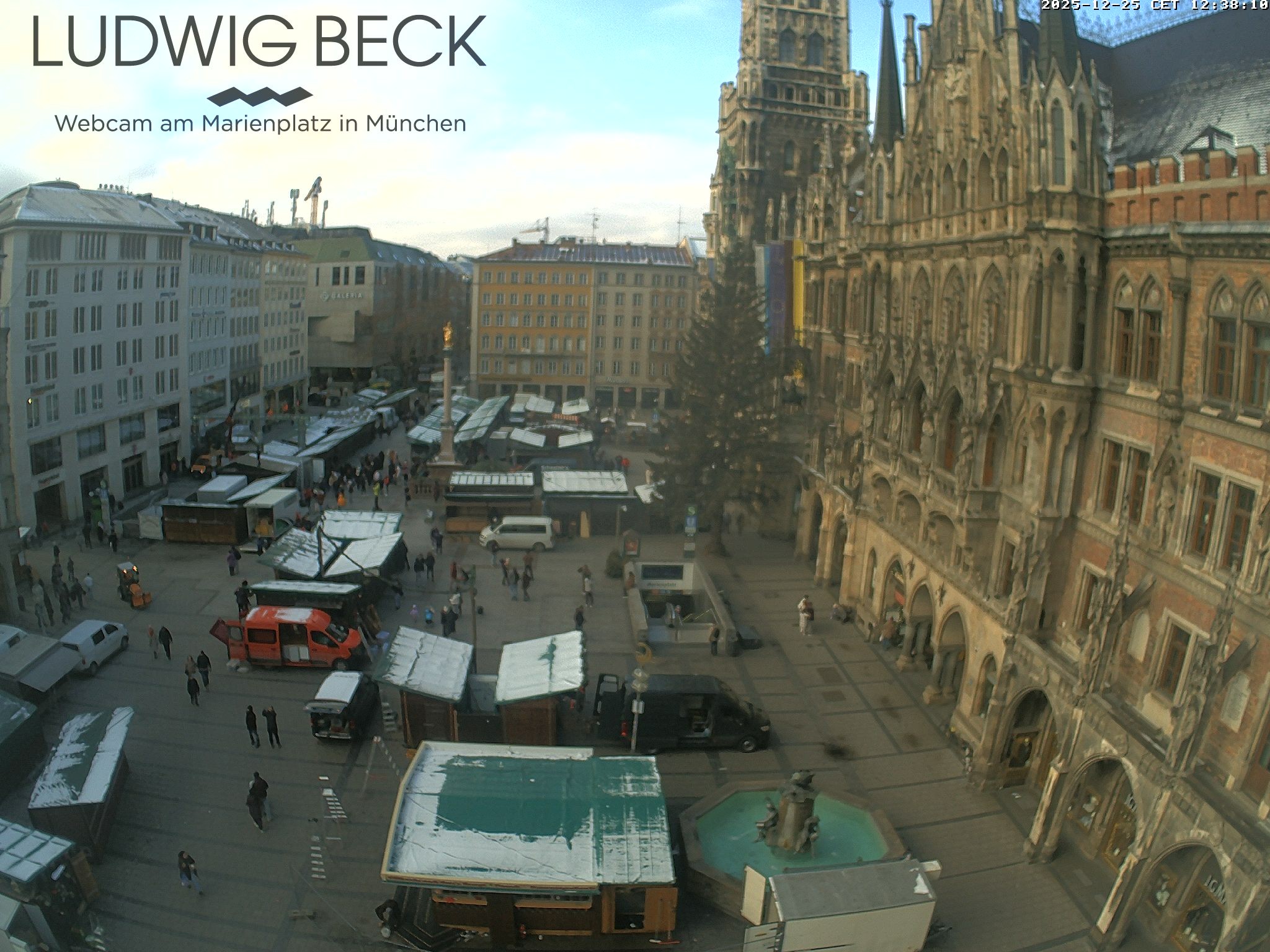 Archiv Foto Webcam am Marienplatz München