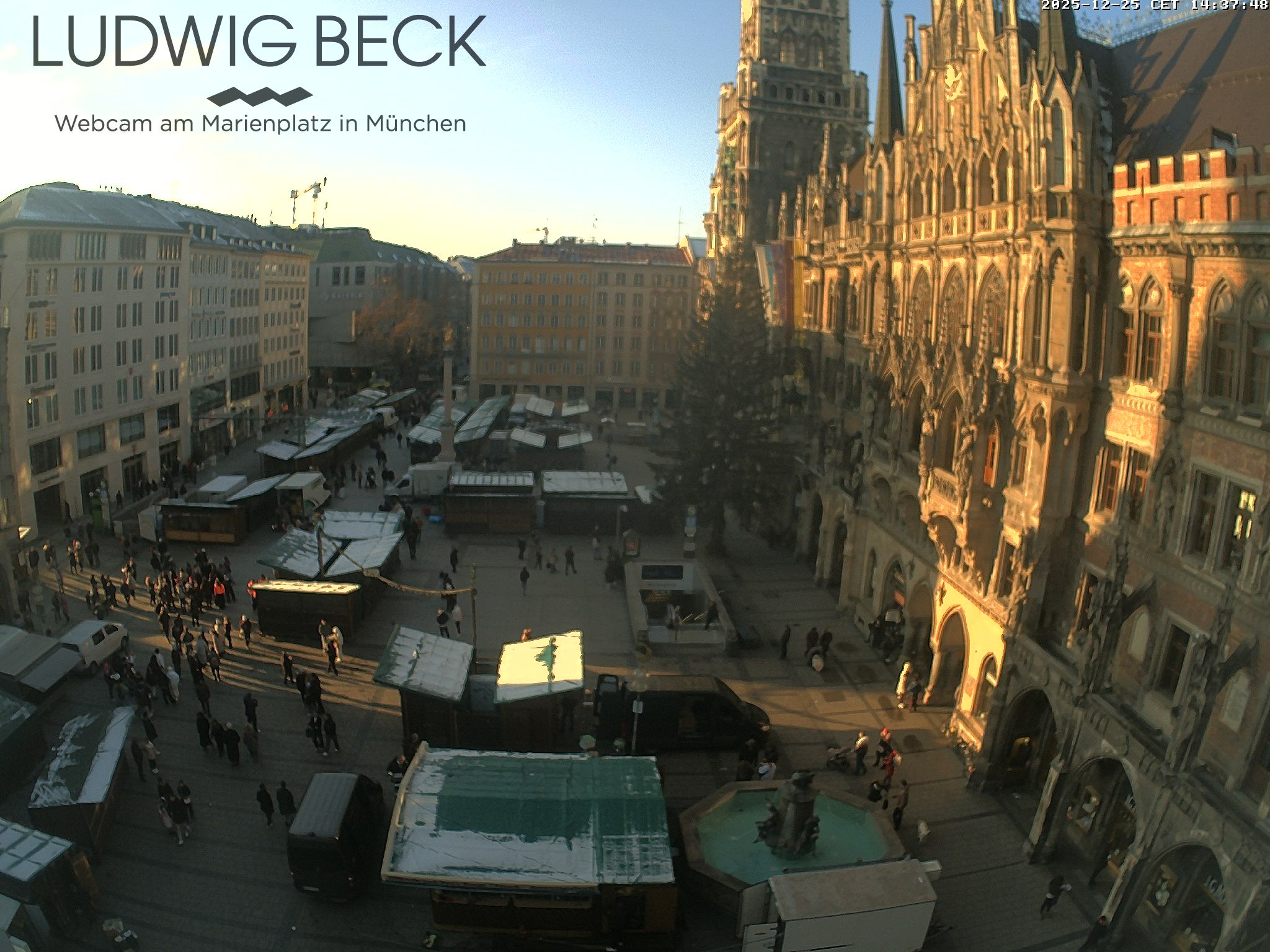 Archiv Foto Webcam am Marienplatz München