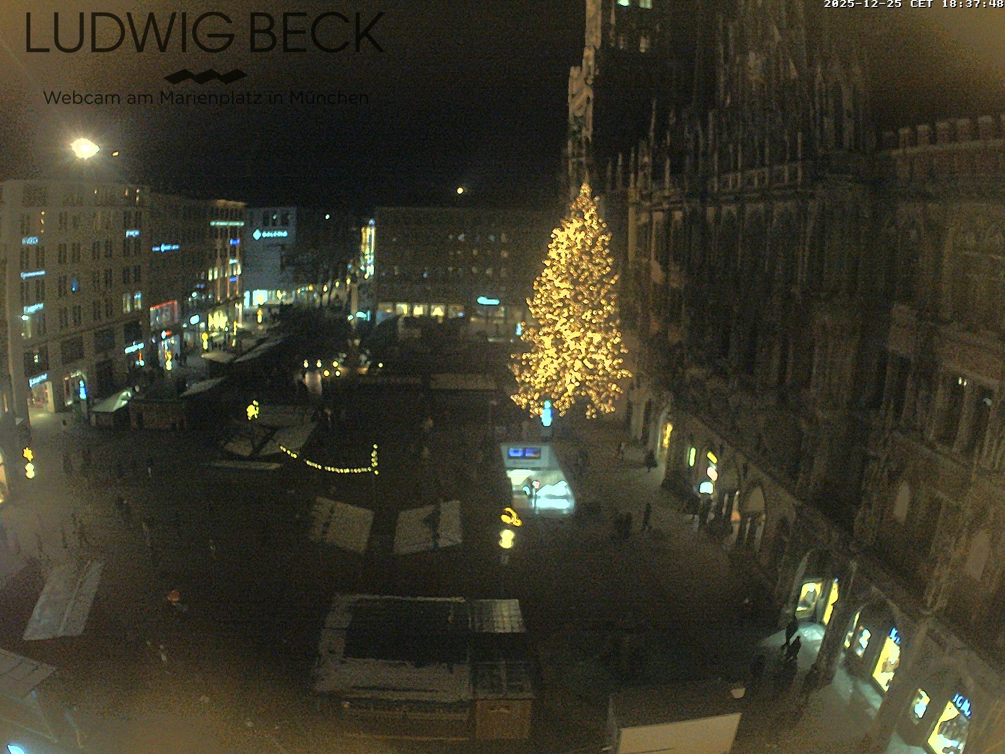 Archiv Foto Webcam am Marienplatz München