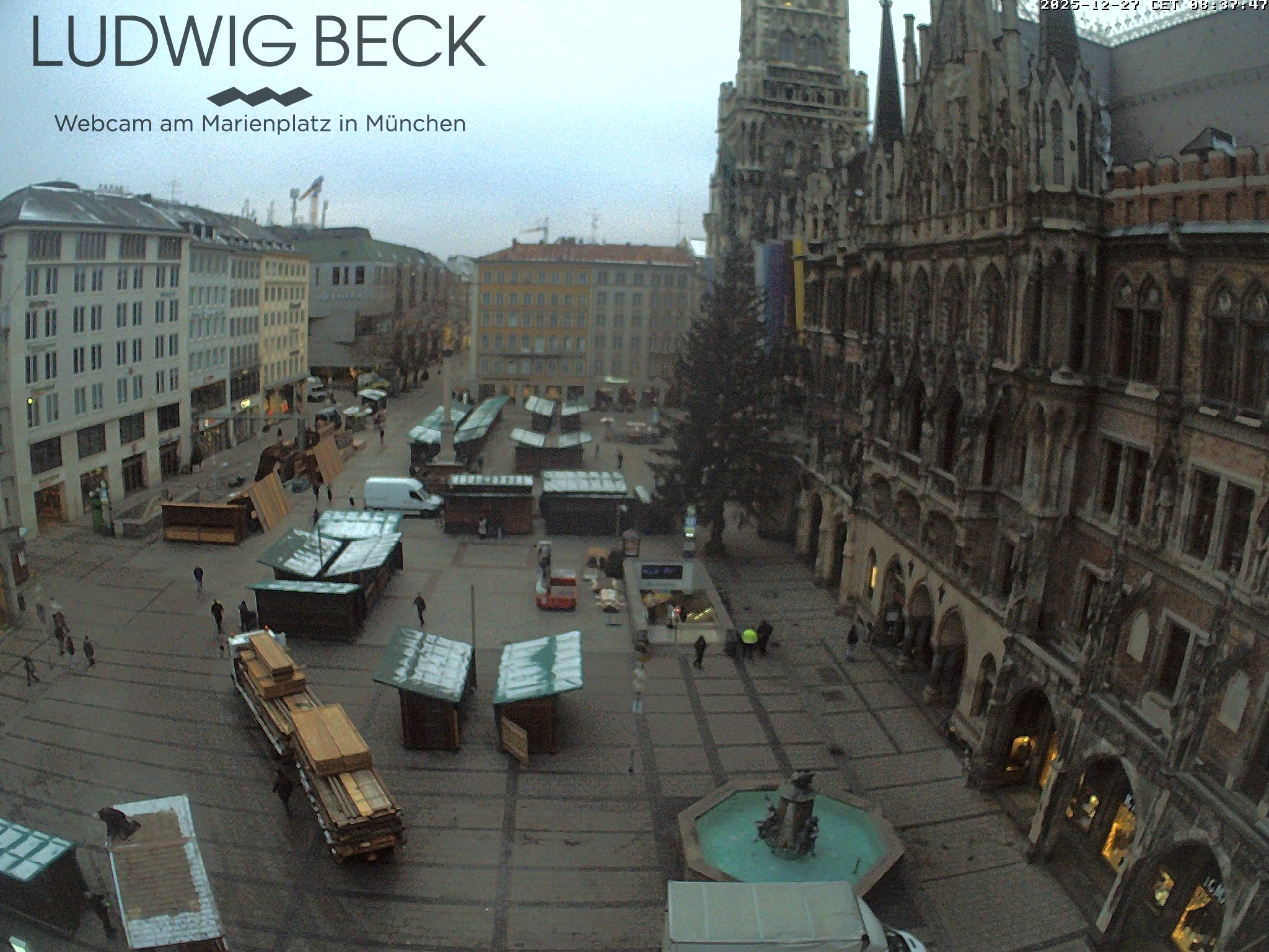 Archiv Foto Webcam am Marienplatz München