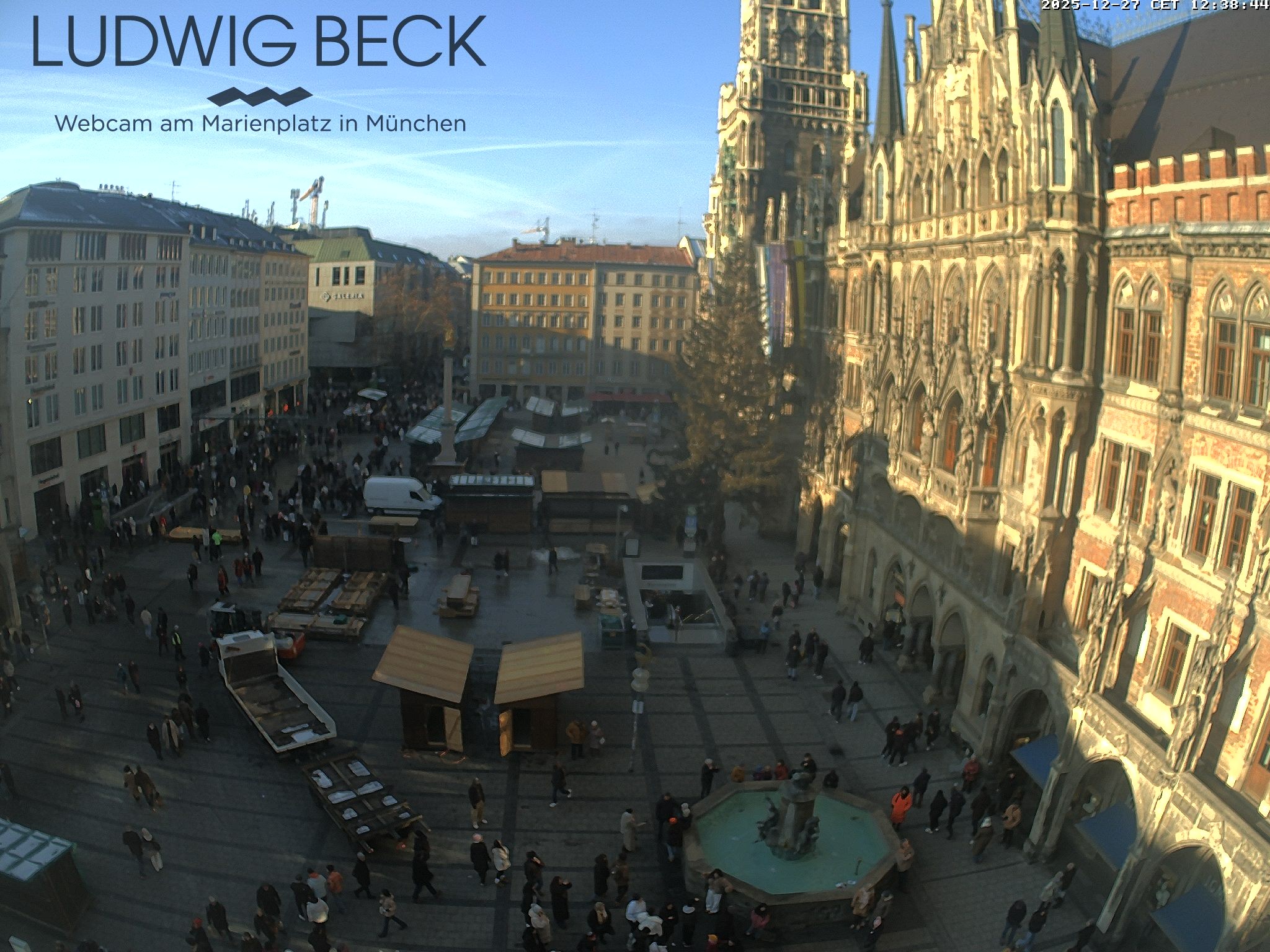 Archiv Foto Webcam am Marienplatz München