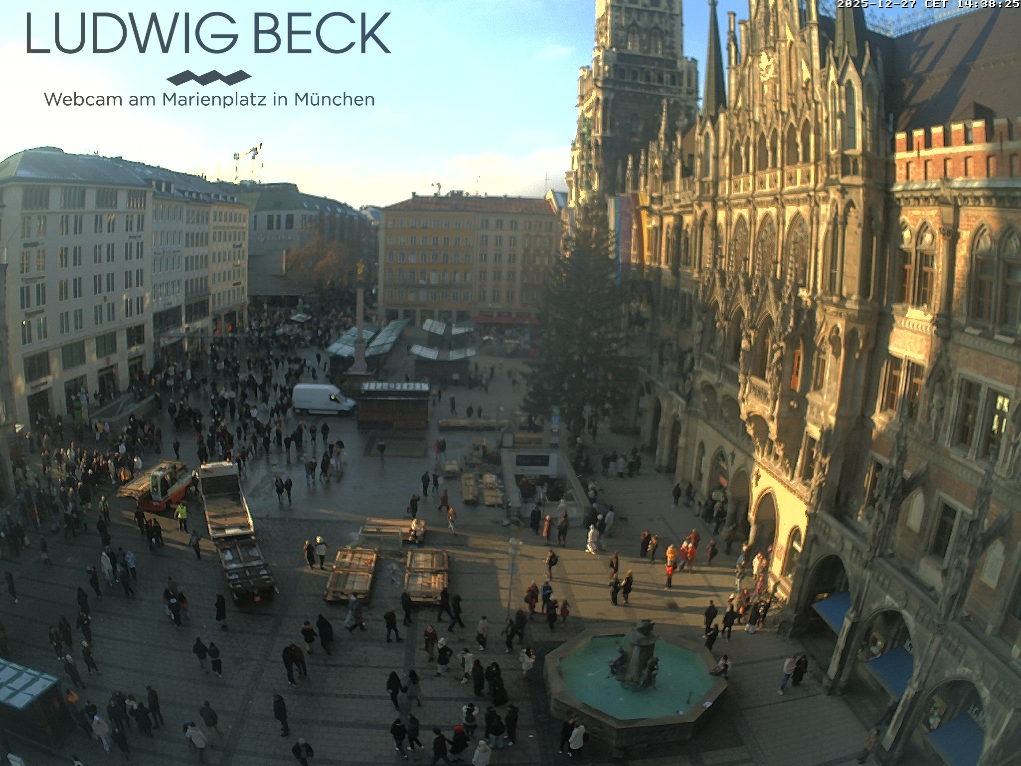Archiv Foto Webcam am Marienplatz München