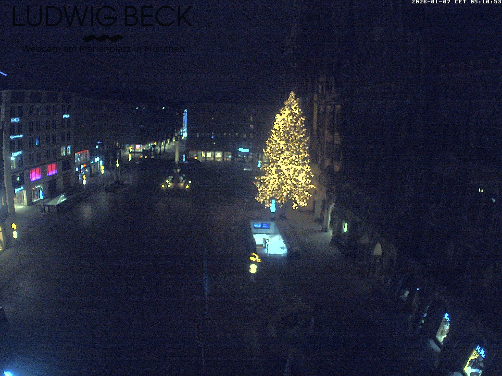 Archived image Webcam at the Marienplatz, Munich