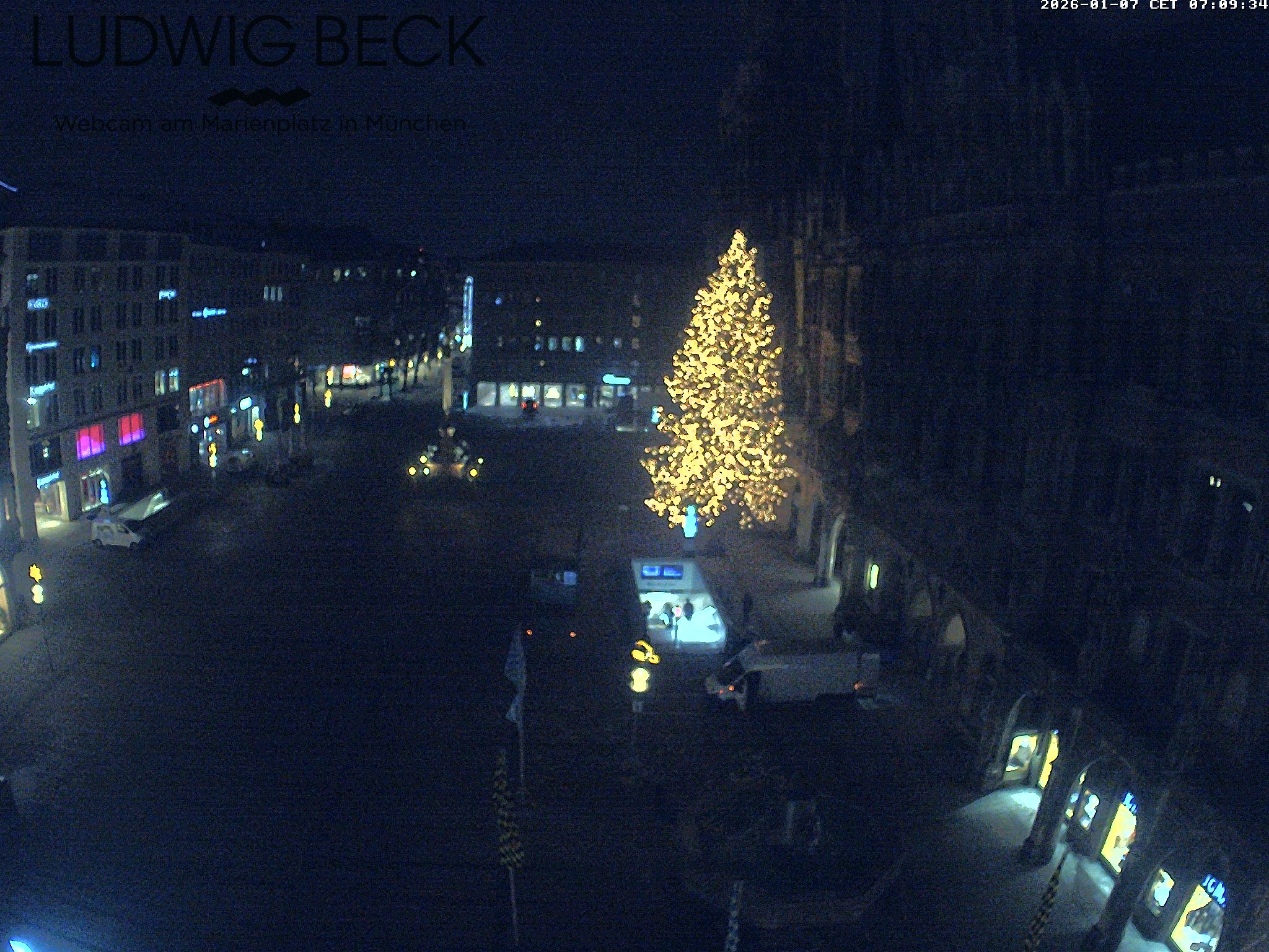 Archived image Webcam at the Marienplatz, Munich