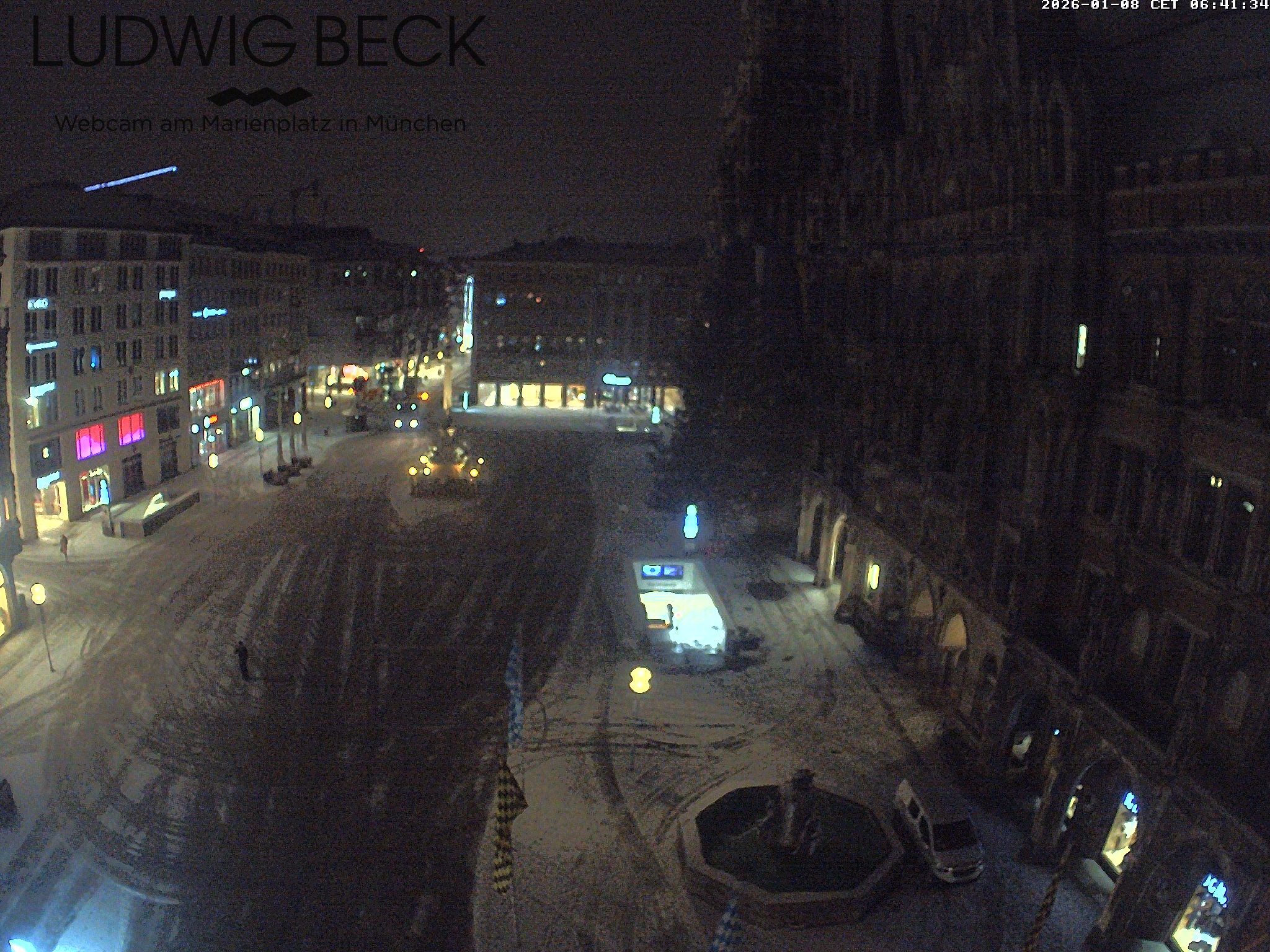 Archiv Foto Webcam am Marienplatz München