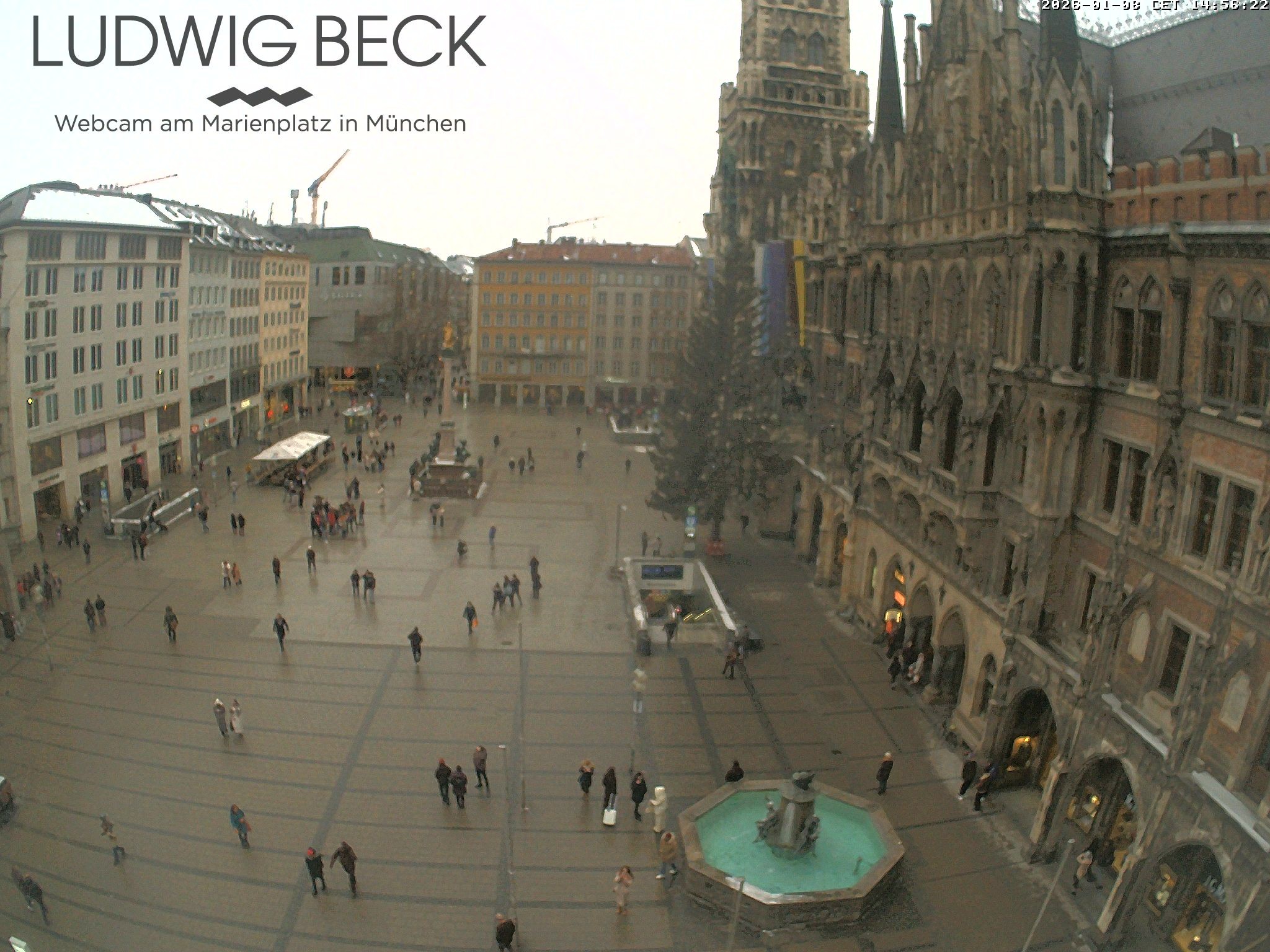 Archiv Foto Webcam am Marienplatz München