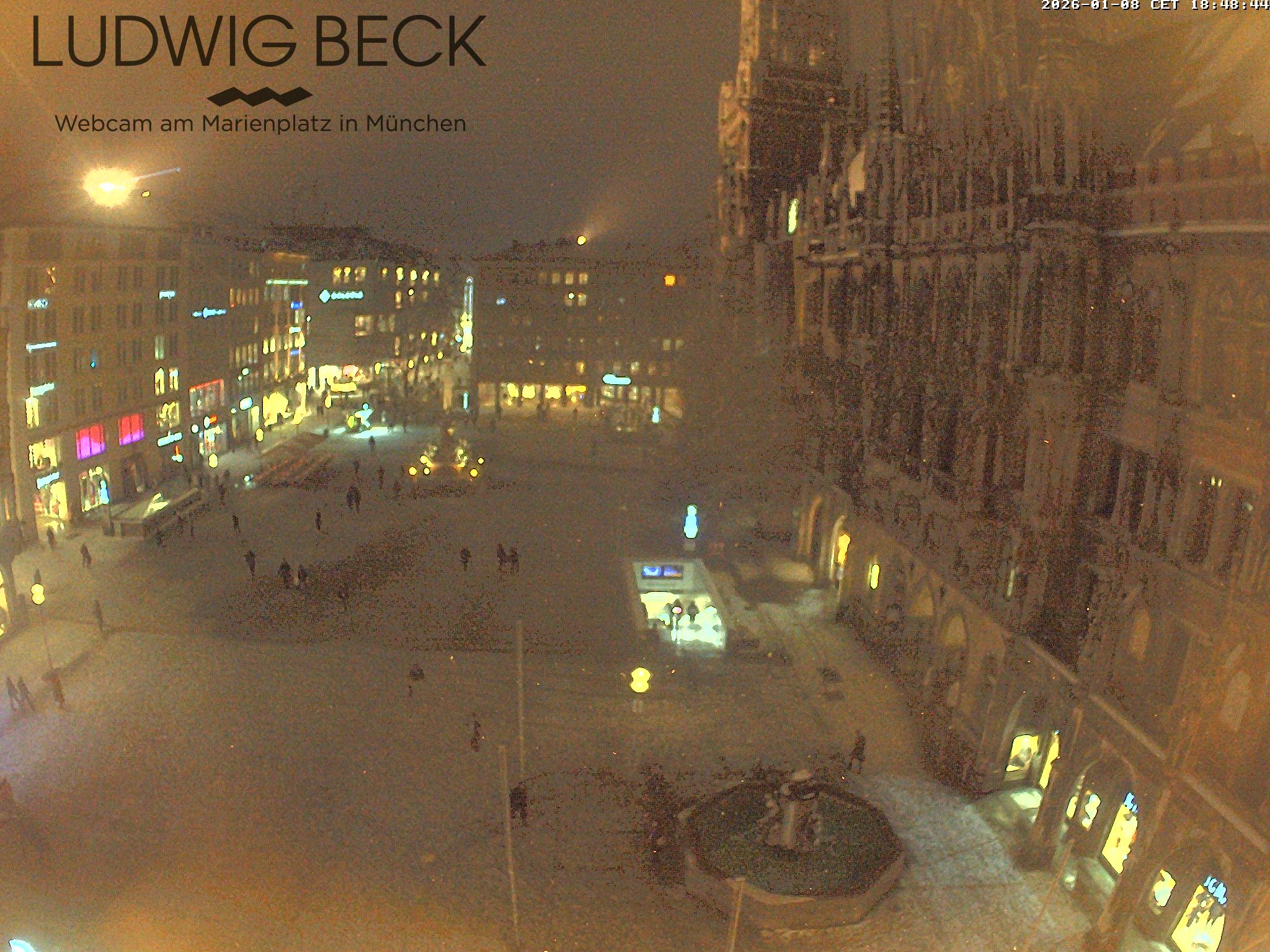 Archiv Foto Webcam am Marienplatz München