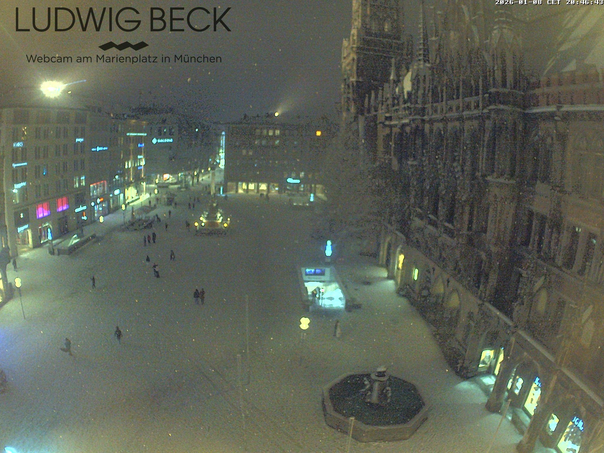 Archiv Foto Webcam am Marienplatz München