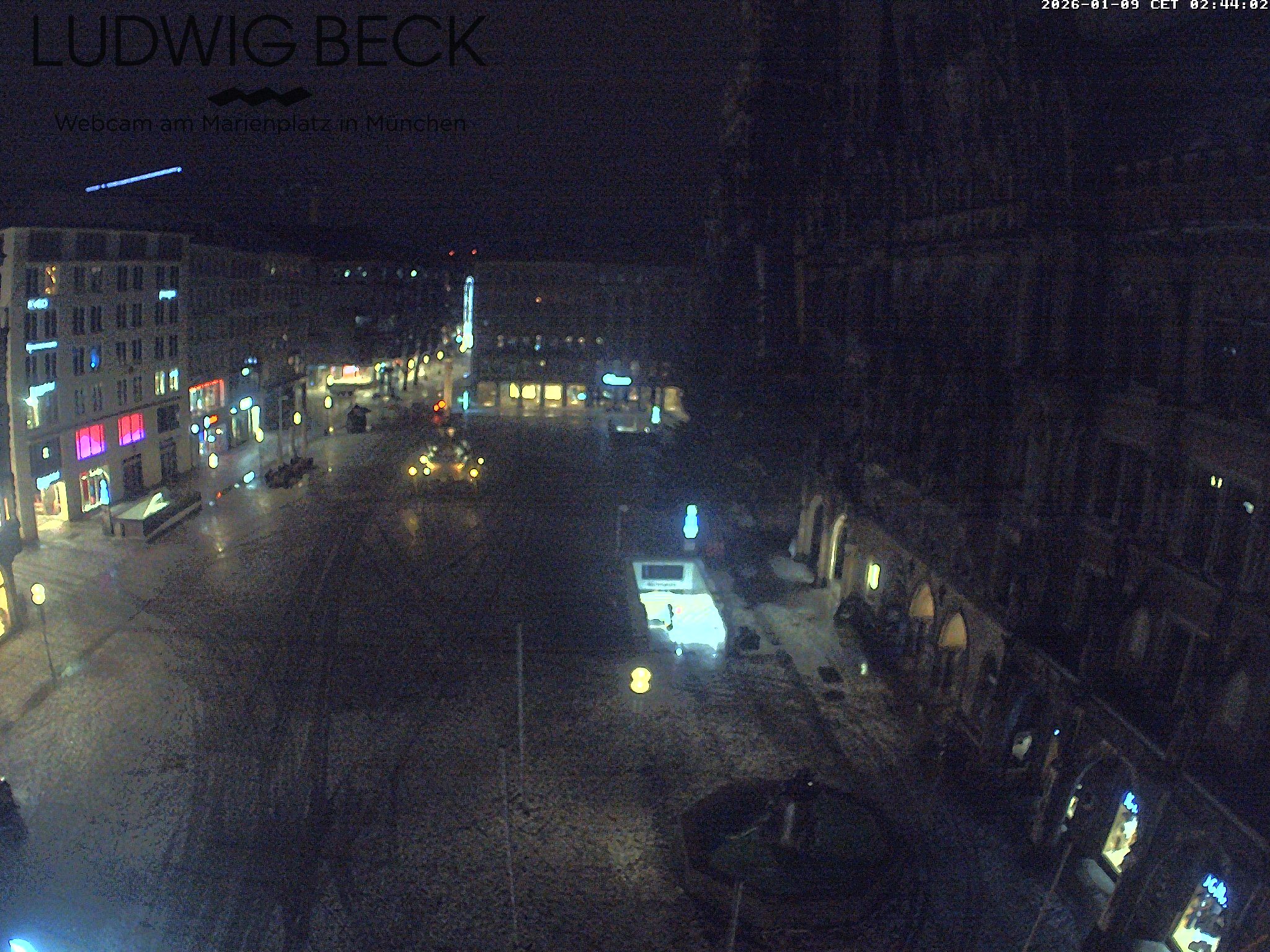 Archiv Foto Webcam am Marienplatz München