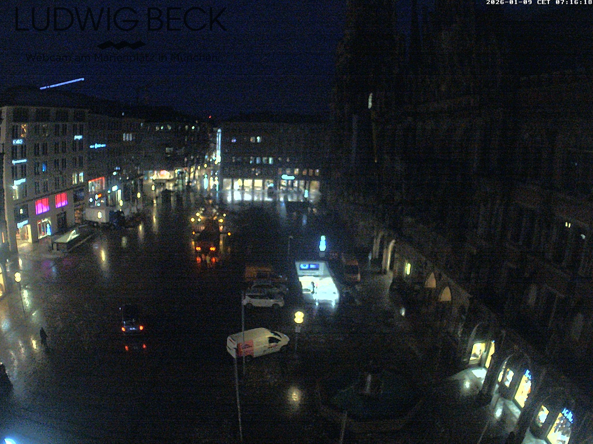 Archiv Foto Webcam am Marienplatz München