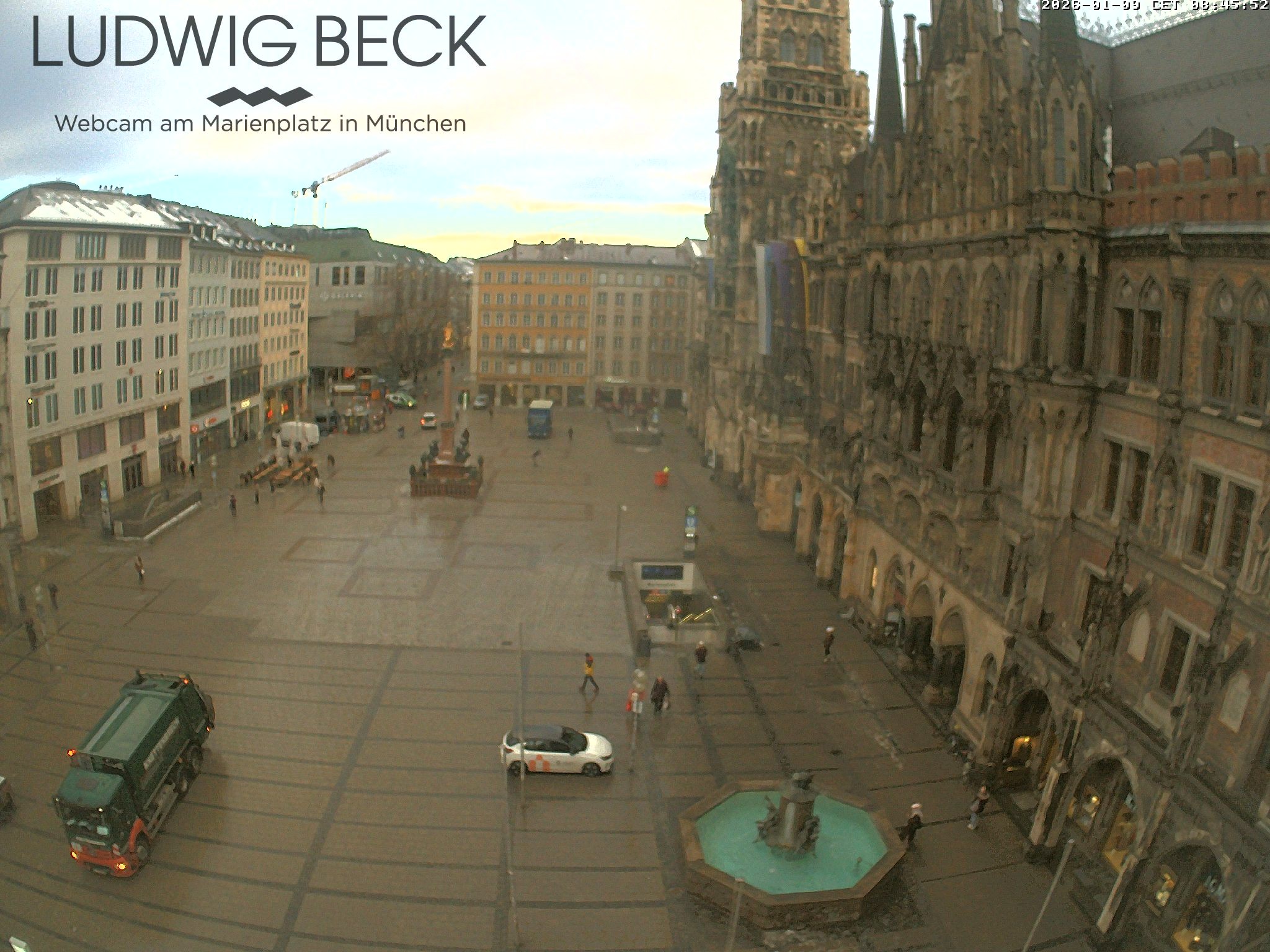 Archiv Foto Webcam am Marienplatz München