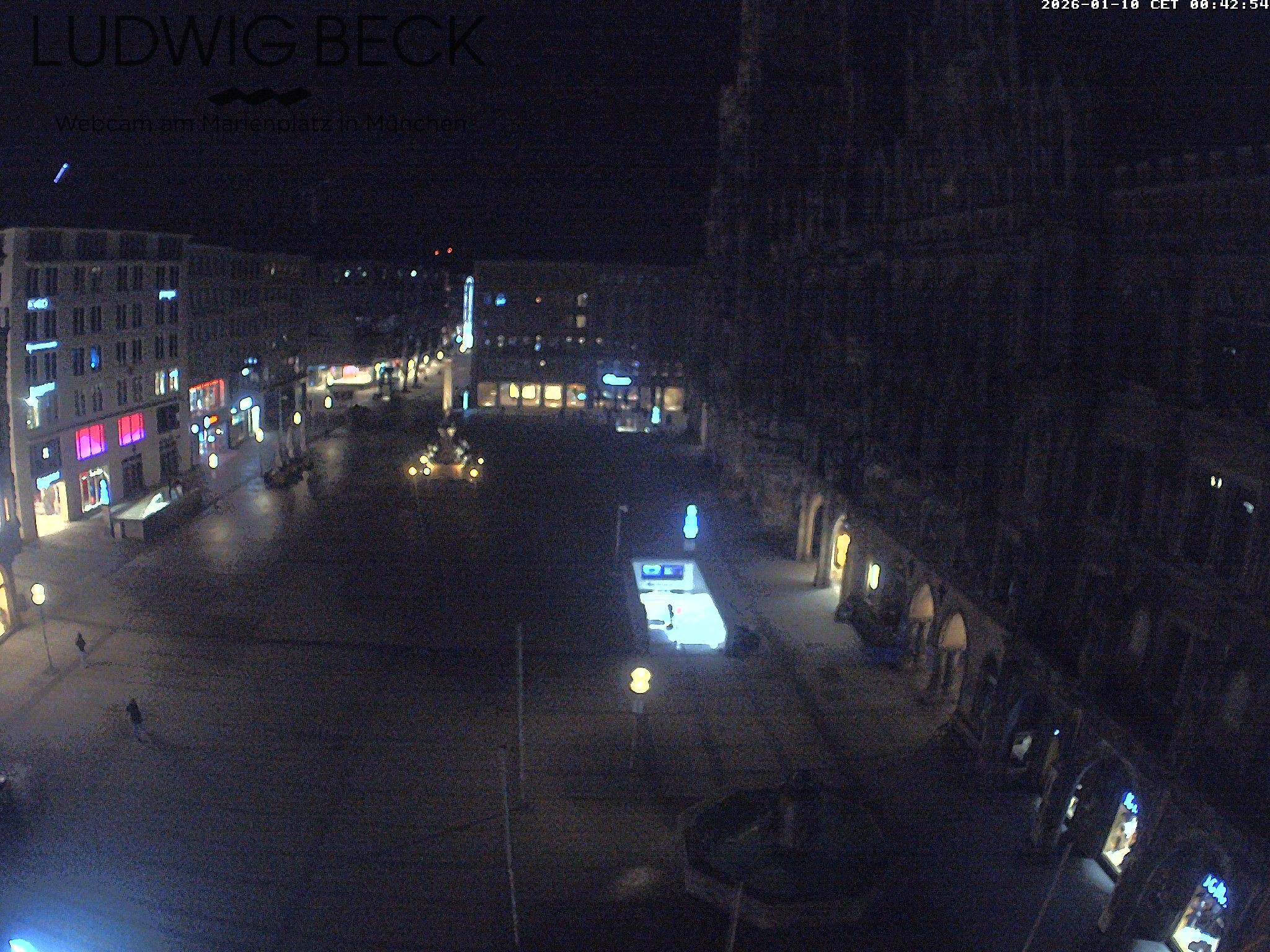 Archiv Foto Webcam am Marienplatz München