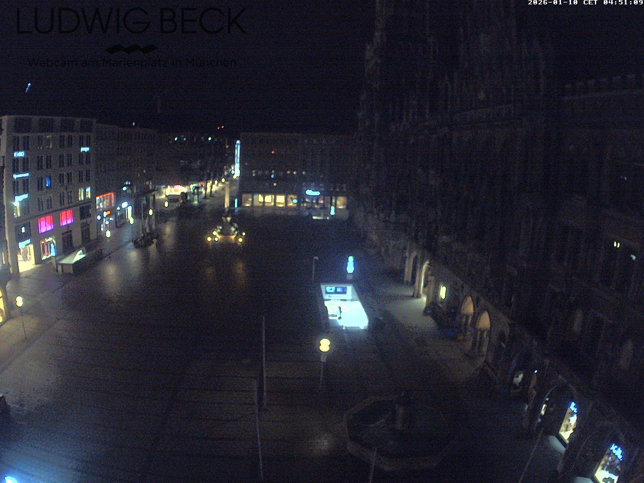 Archiv Foto Webcam am Marienplatz München