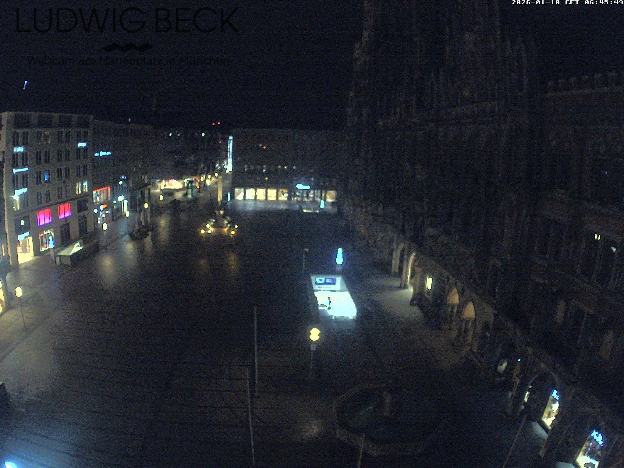 Archiv Foto Webcam am Marienplatz München