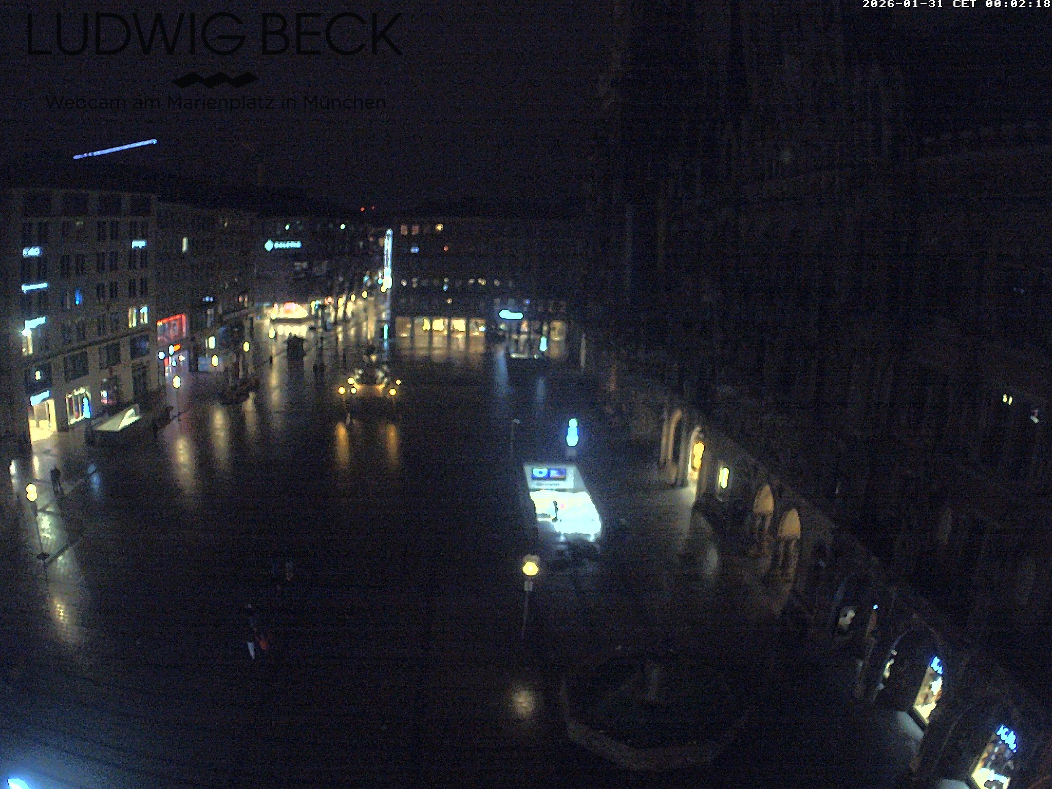 Archiv Foto Webcam am Marienplatz München