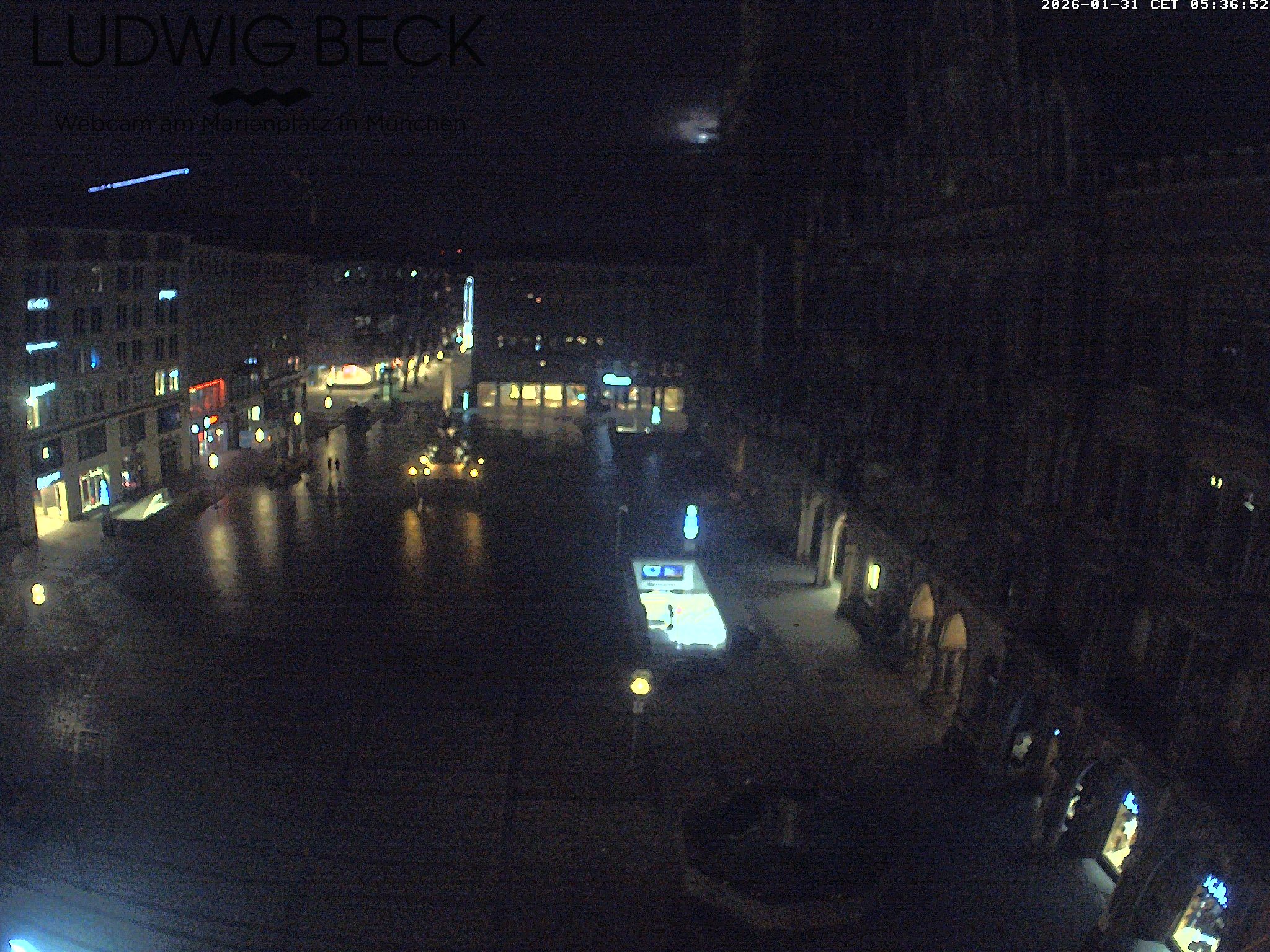 Archiv Foto Webcam am Marienplatz München