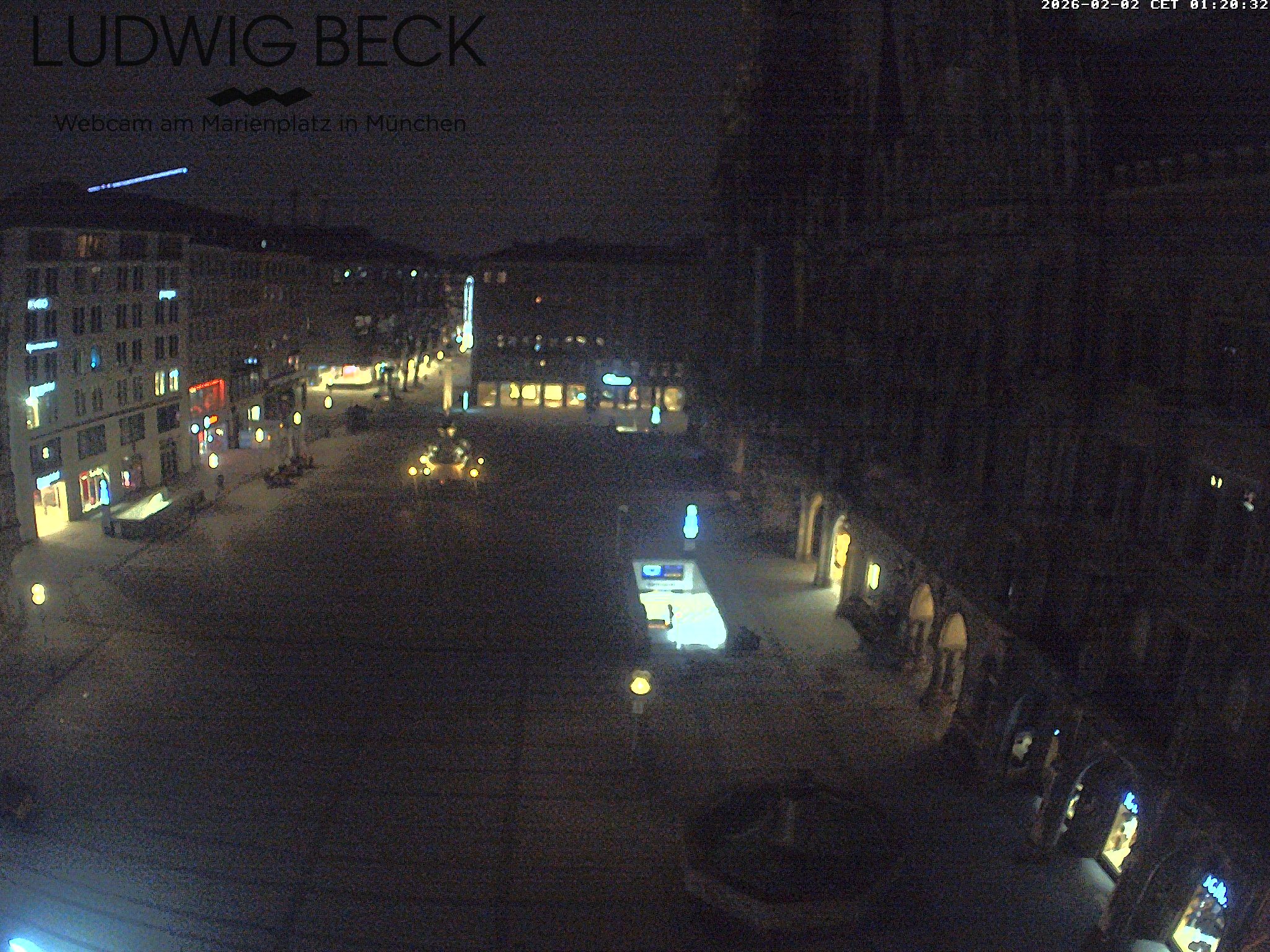 Archiv Foto Webcam am Marienplatz München