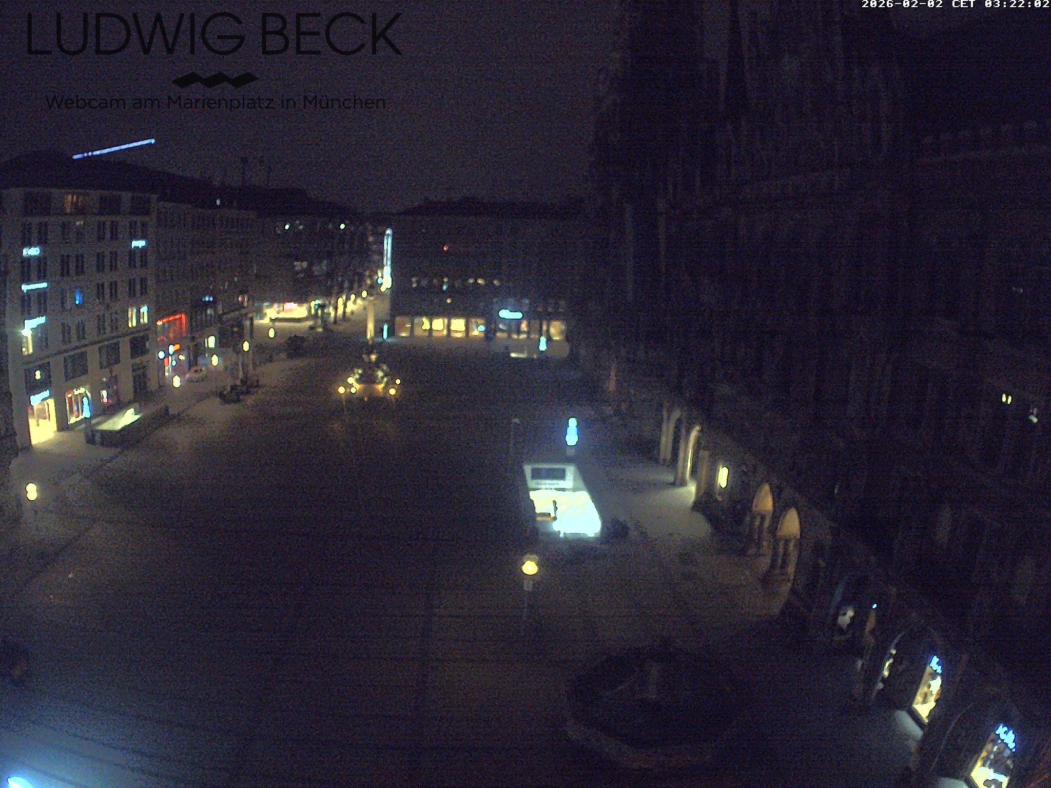 Archiv Foto Webcam am Marienplatz München