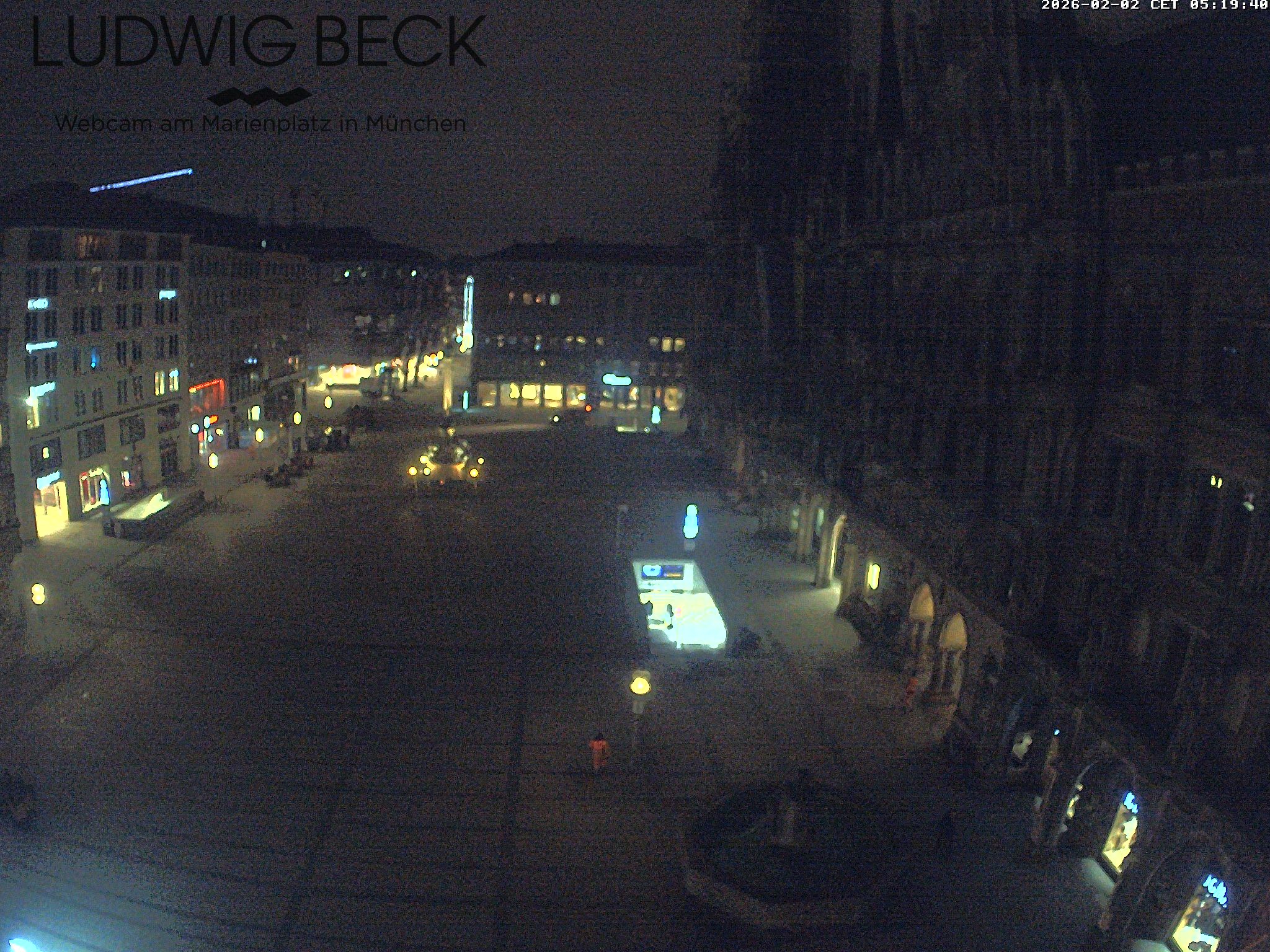 Archiv Foto Webcam am Marienplatz München