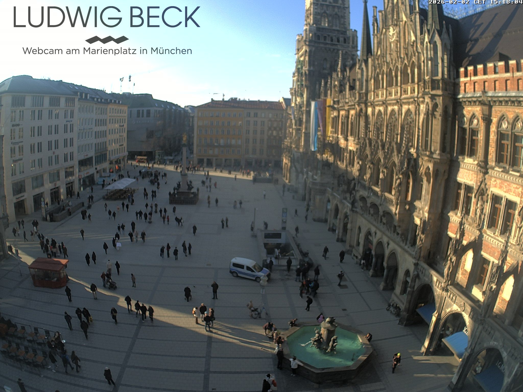 Archiv Foto Webcam am Marienplatz München