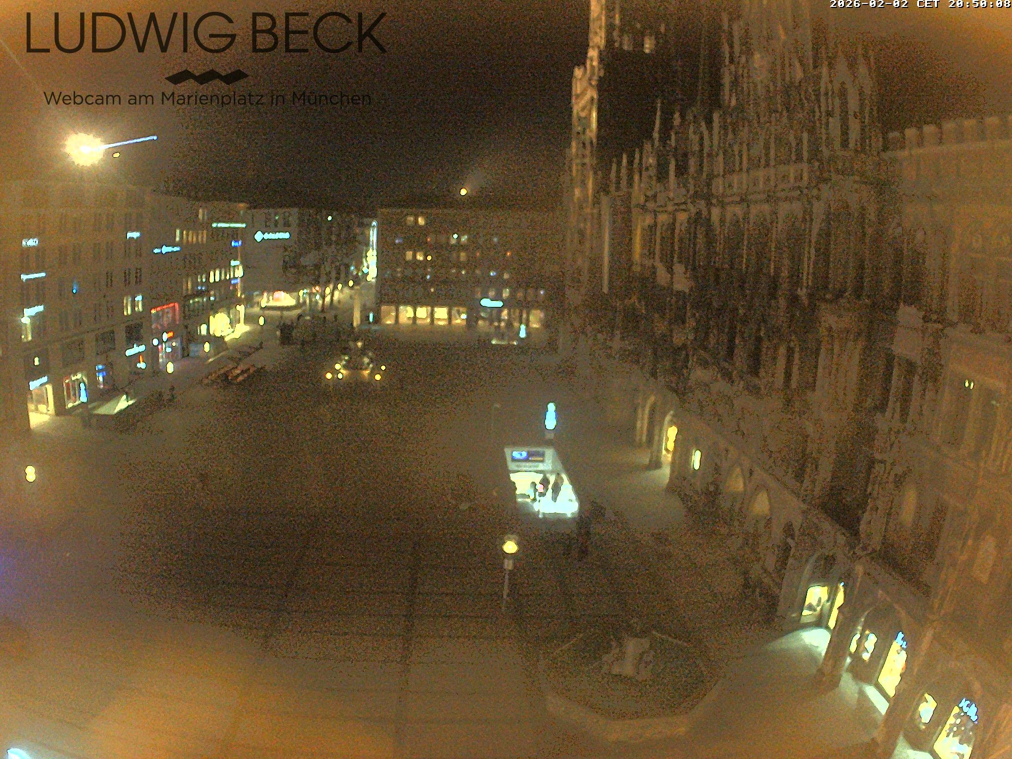 Archiv Foto Webcam am Marienplatz München