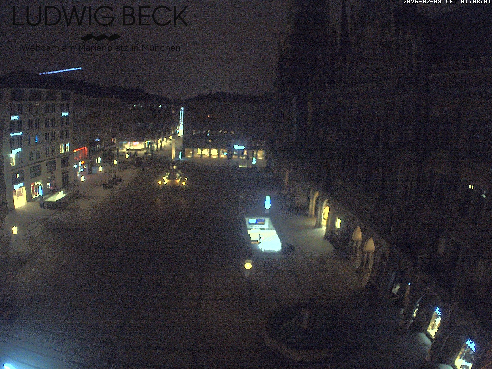 Archiv Foto Webcam am Marienplatz München