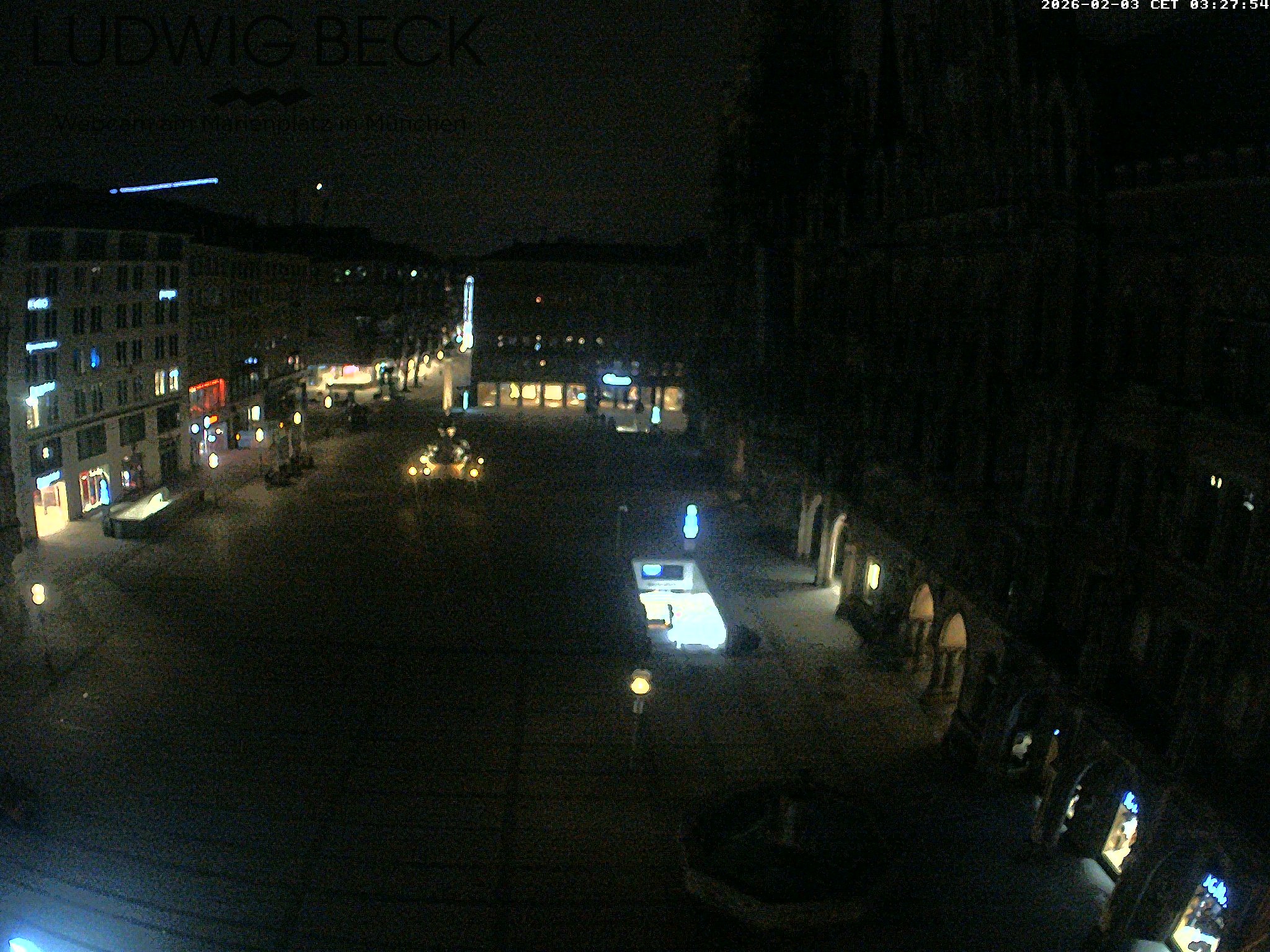 Archiv Foto Webcam am Marienplatz München