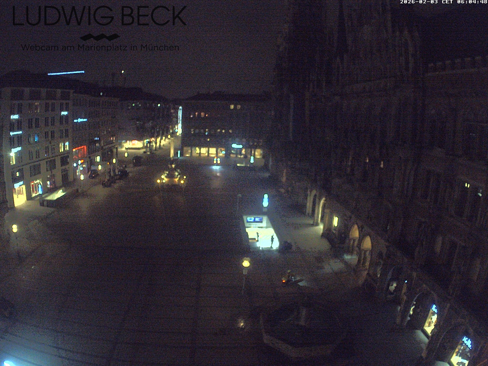Archiv Foto Webcam am Marienplatz München